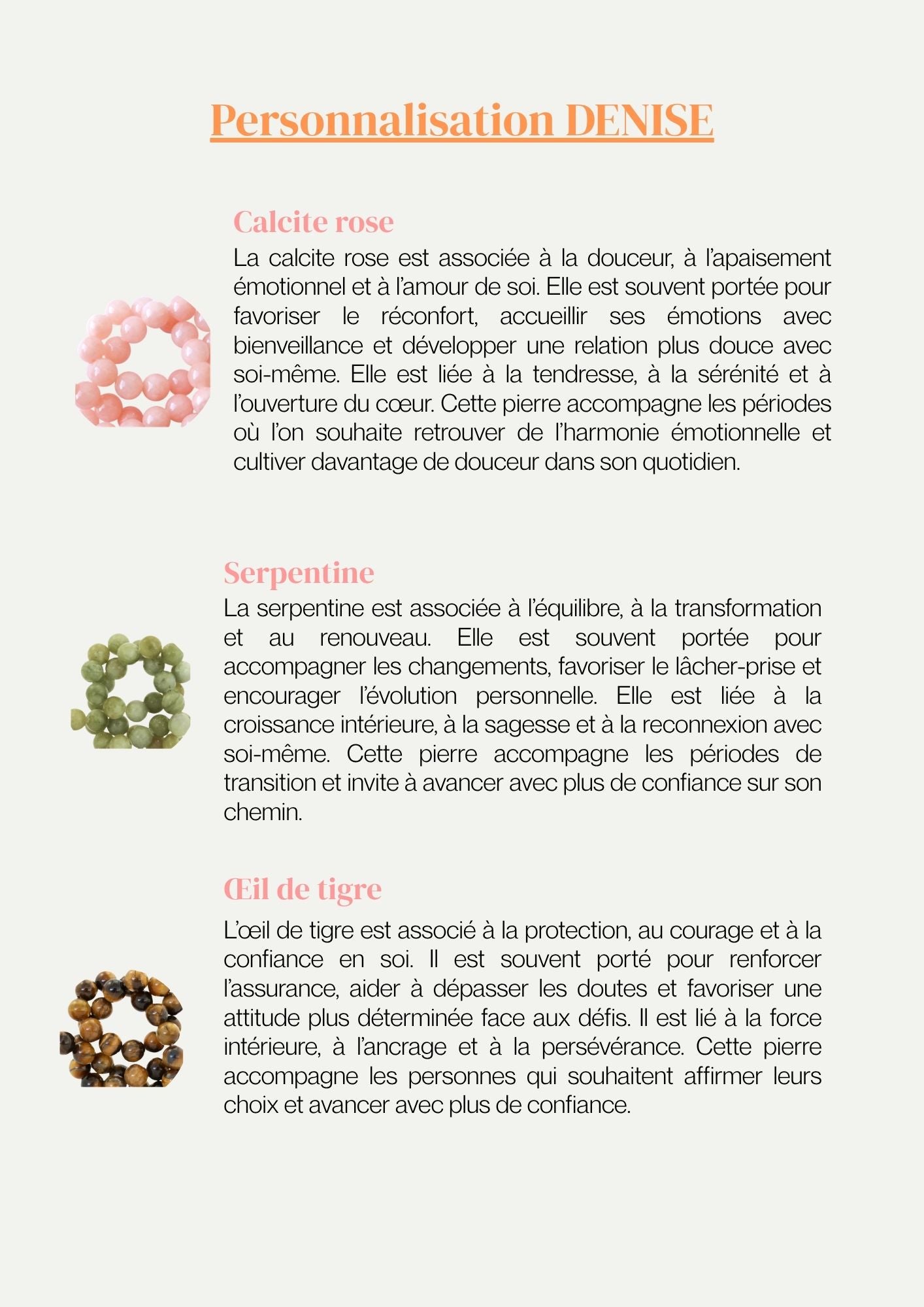 Collier DENISE personnalisable