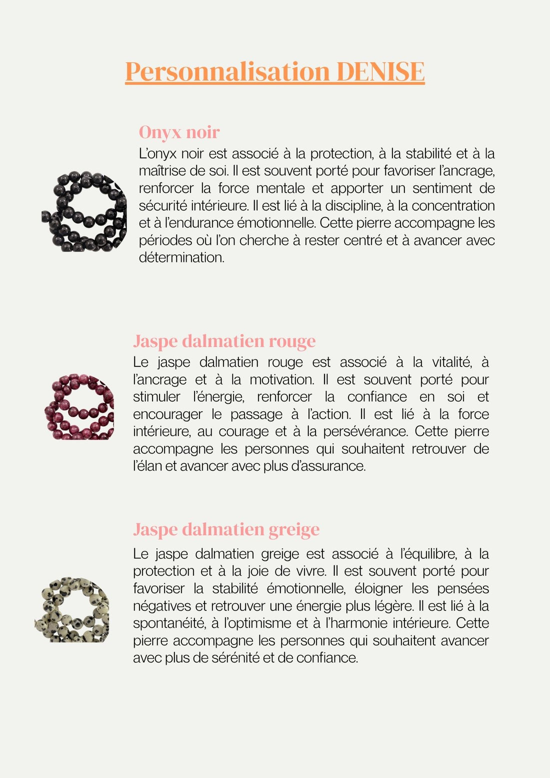 Collier DENISE personnalisable