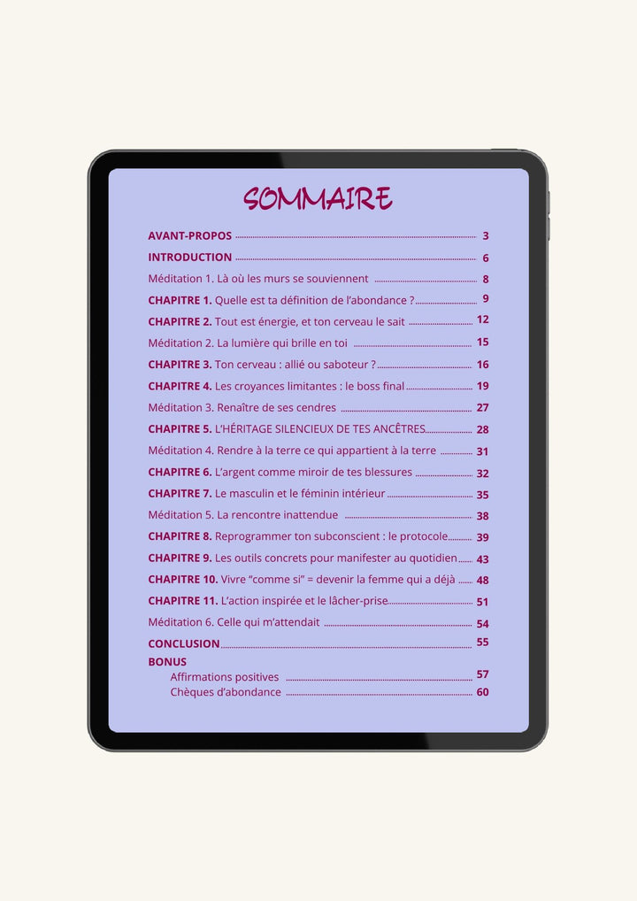 E-BOOK - Manifester l'abondance financière