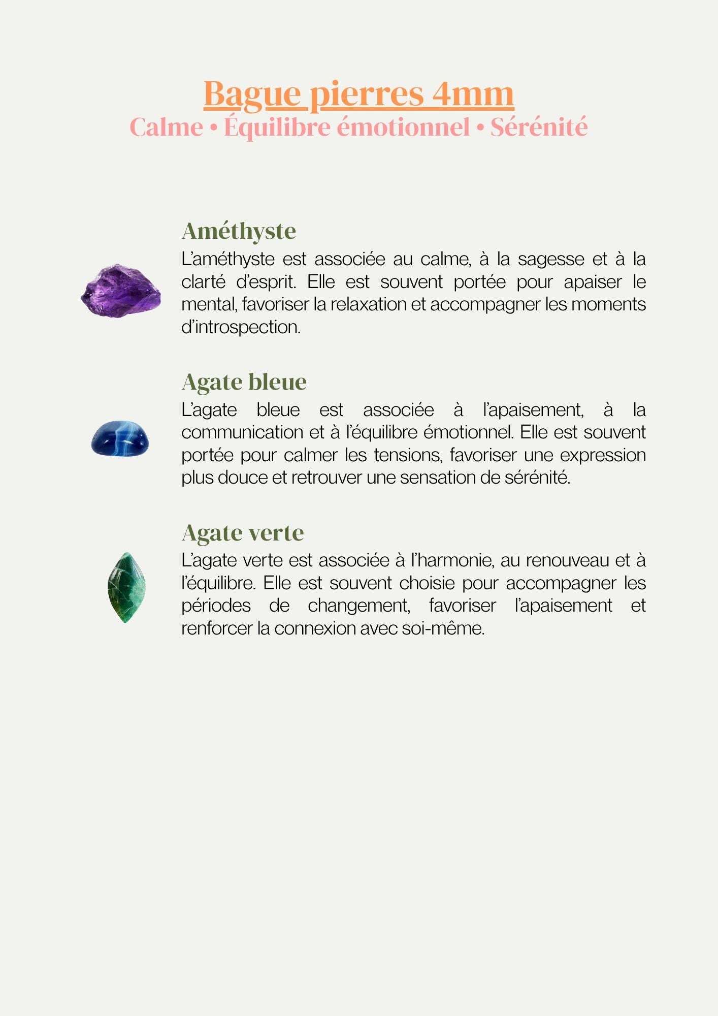 Bague ESMÉE 4mm base chaine personnalisable