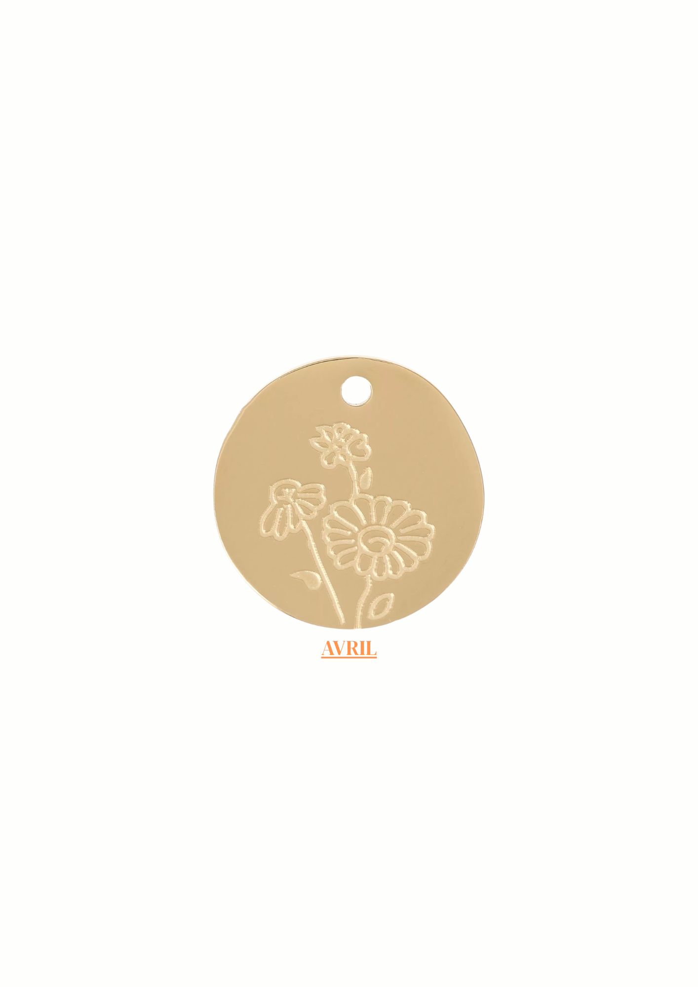 Collier CAMÉLIA personnalisable Fleur de Naissance - Pierre de Lune : Intuition, équilibre émotionnel