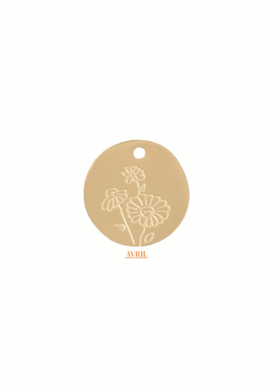 Collier CAMÉLIA personnalisable Fleur de Naissance - Pierre de Lune : Intuition, équilibre émotionnel