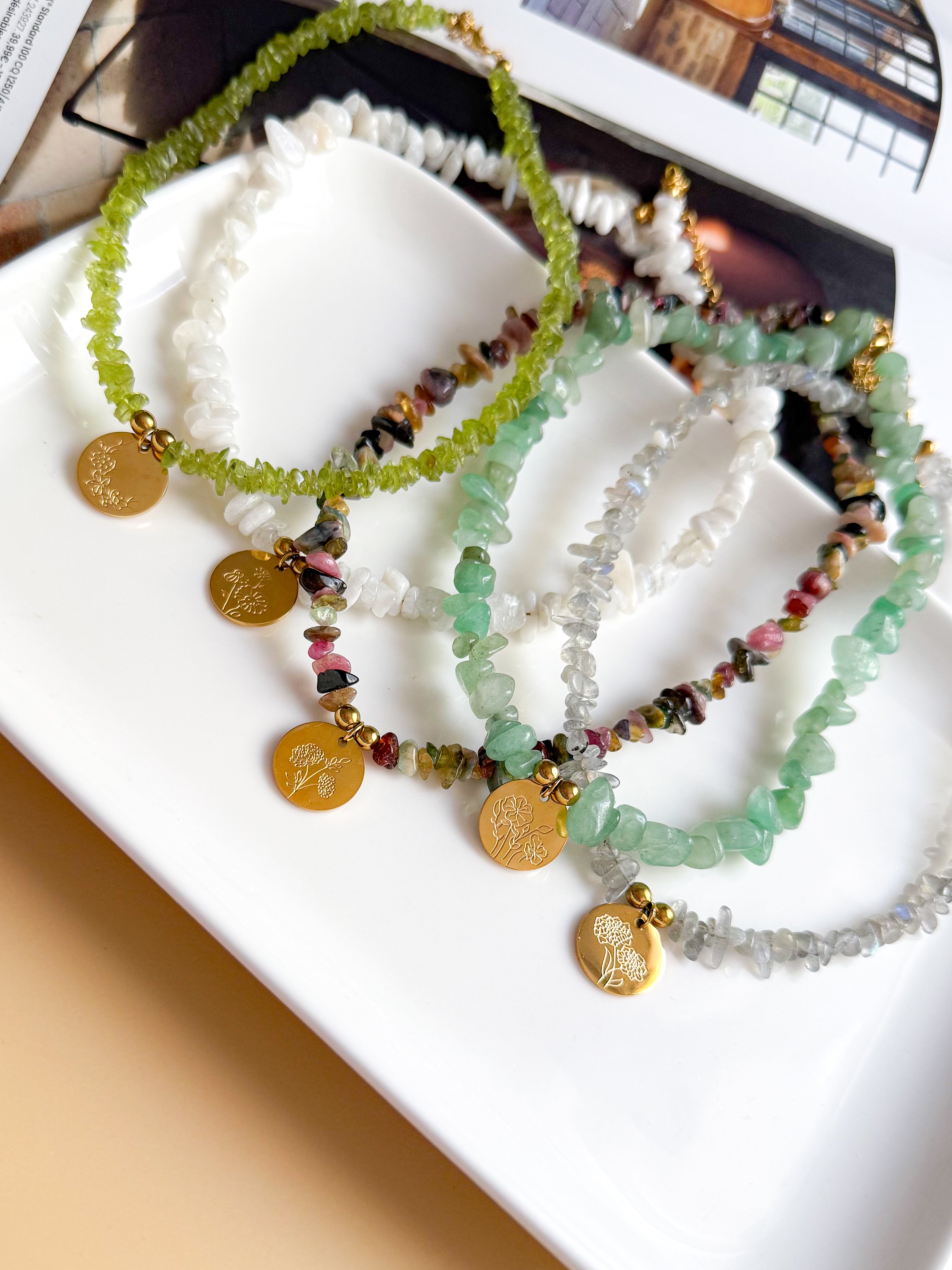 Collier CAMÉLIA personnalisable Fleur de Naissance