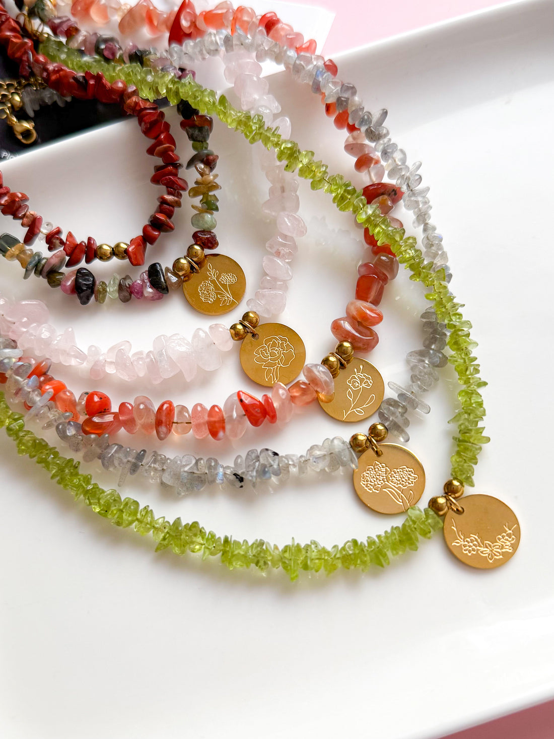 Collier CAMÉLIA personnalisable Fleur de Naissance