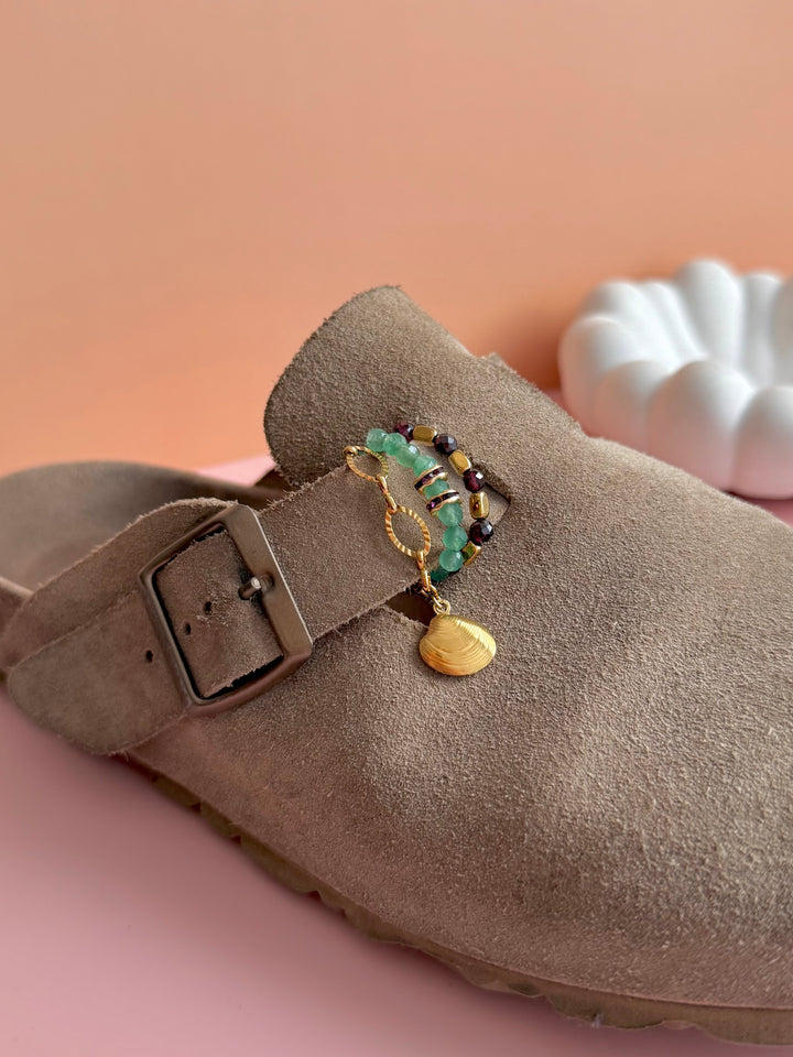 Bagues de birks - Grenat & Aventurine