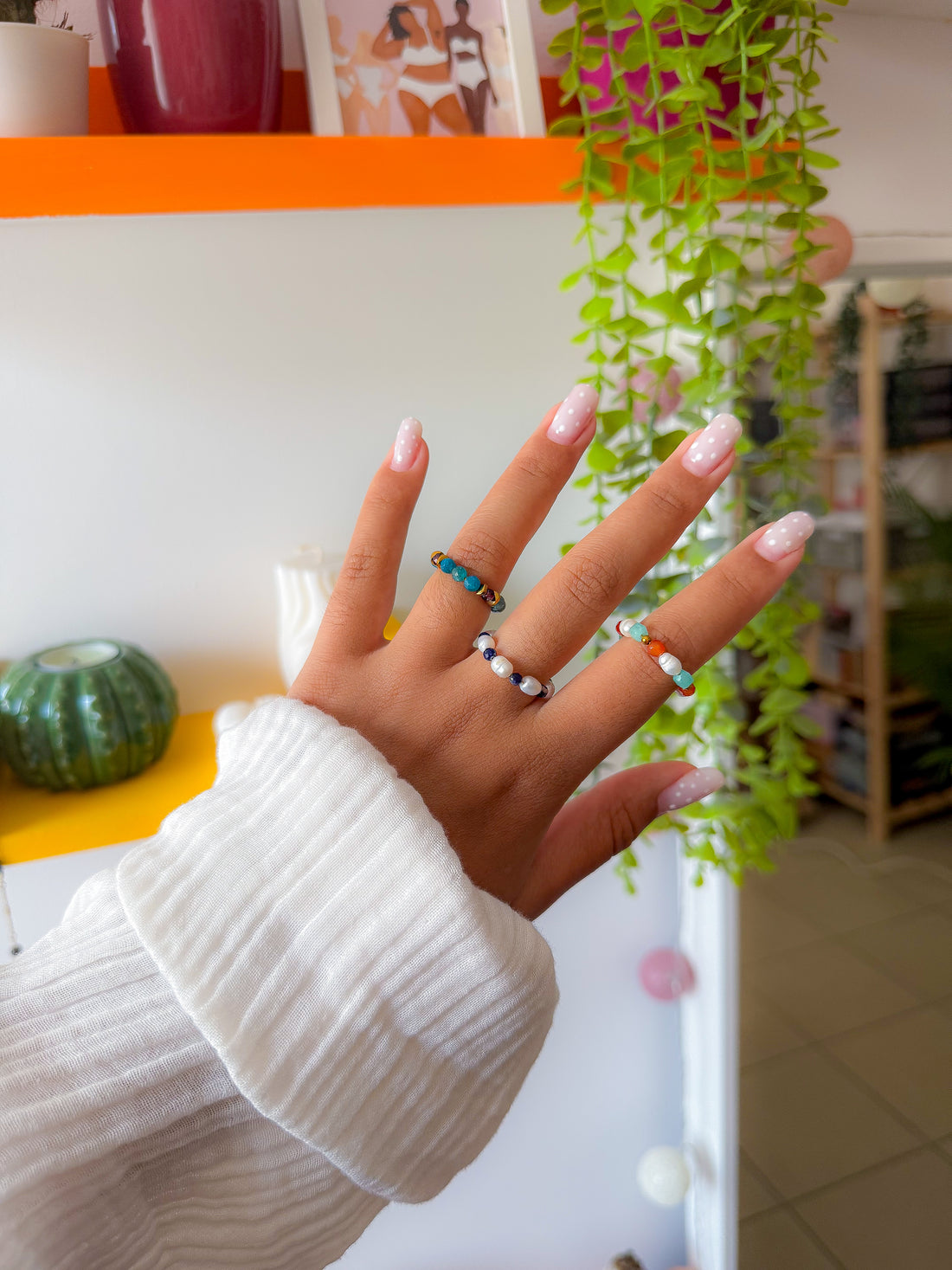 Bague CONSTANCE 4mm base pierres personnalisable