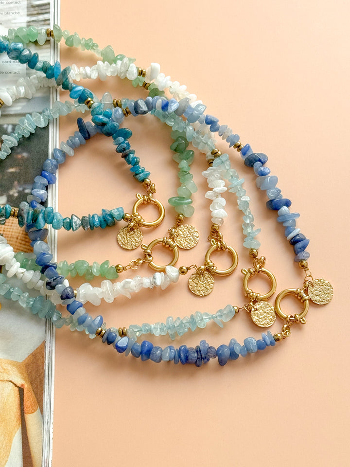 Collier NADÈGE personnalisable - Pierre unique