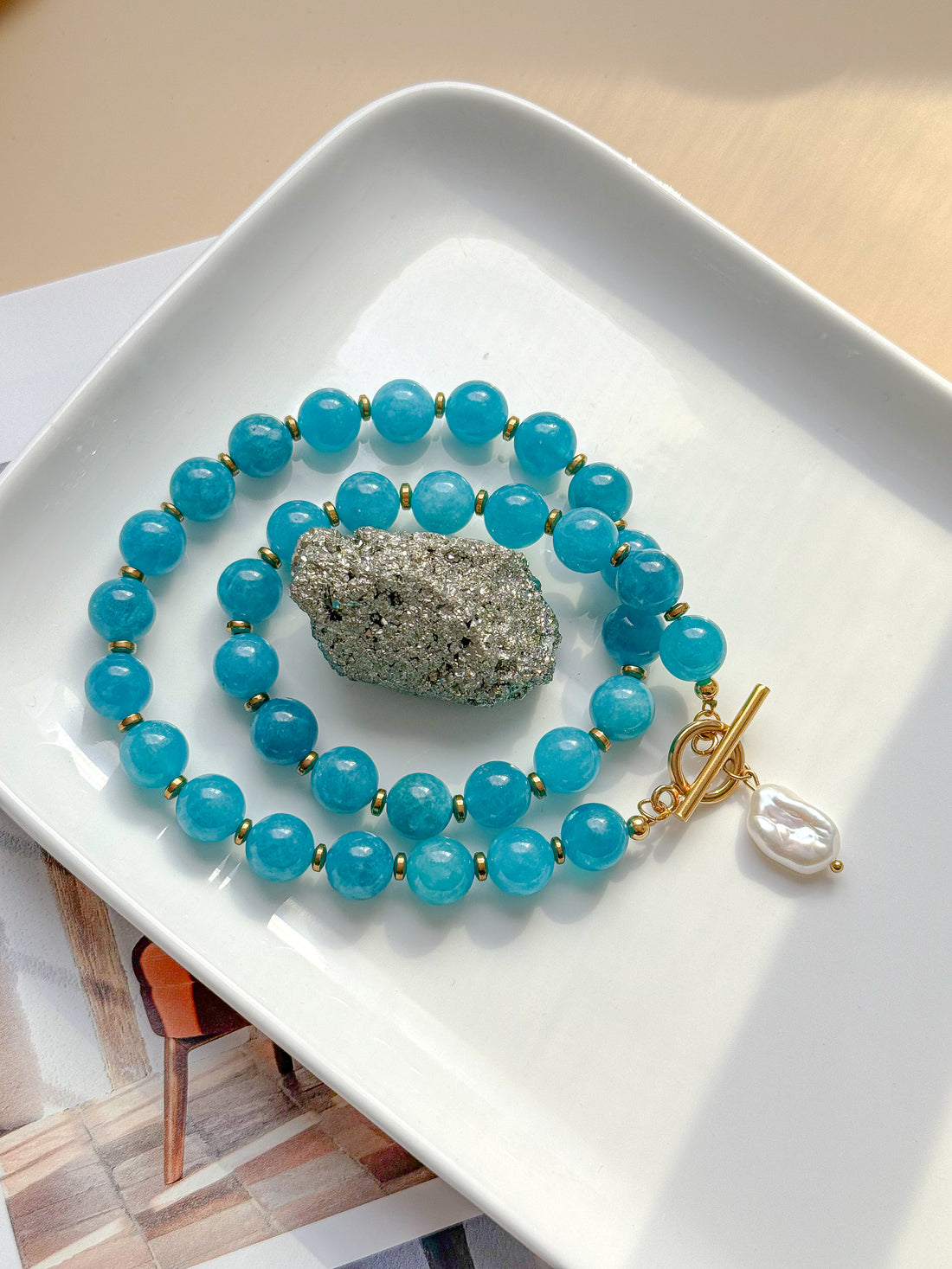 Collier DAHLIA Apatite - Clarté mentale, passage à l'action, expression de soi