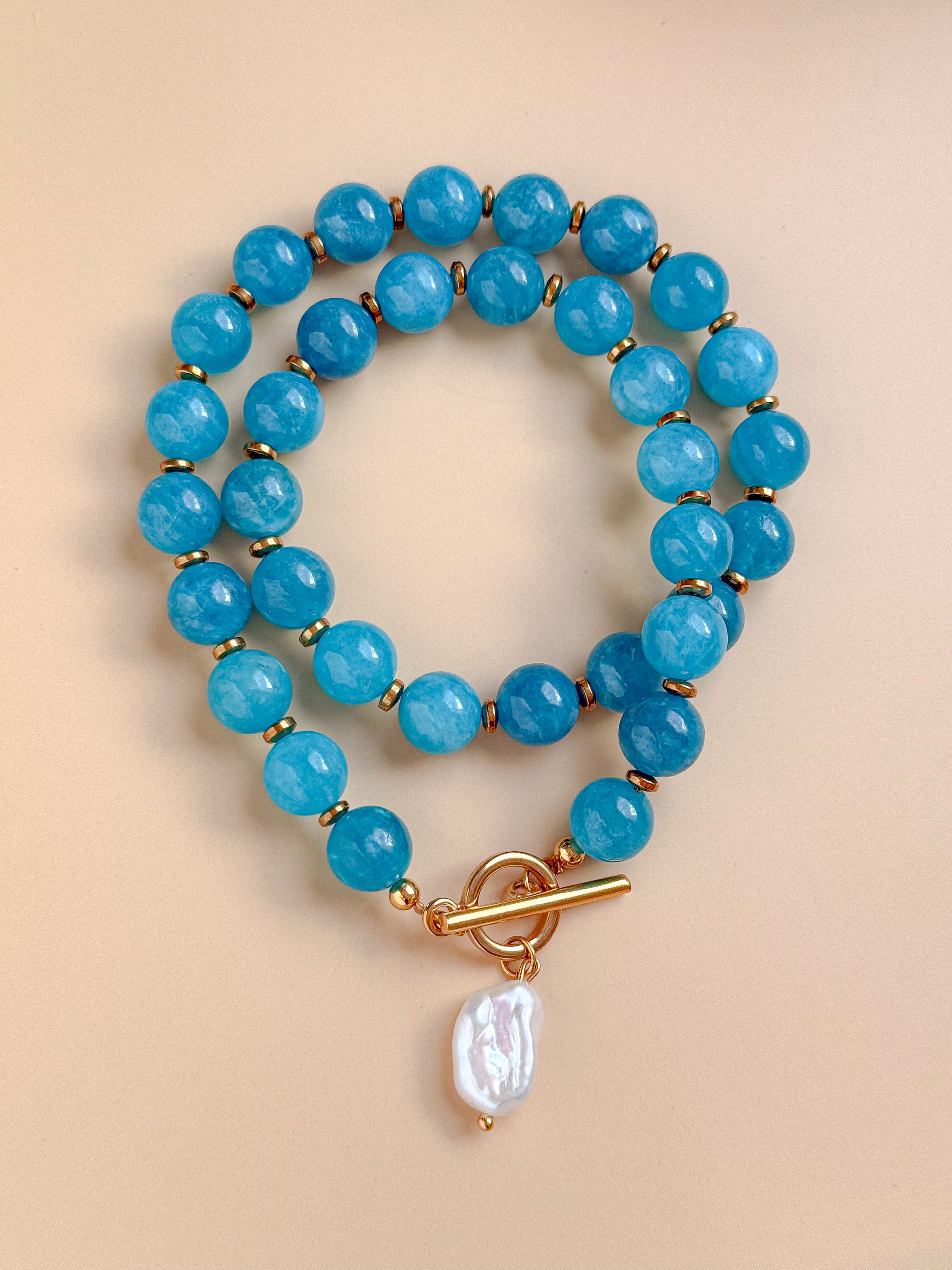 Collier DAHLIA Apatite - Clarté mentale, passage à l'action, expression de soi