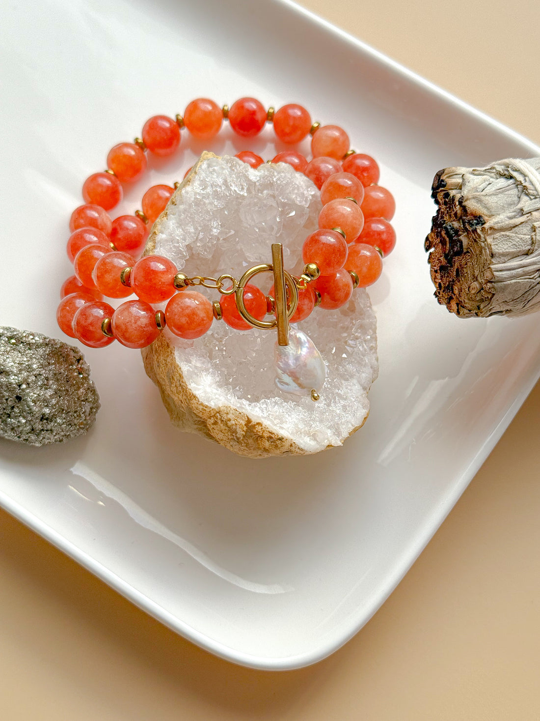 Collier DAHLIA Agate - Confiance en soi, optimisme, équilibre émotionnel