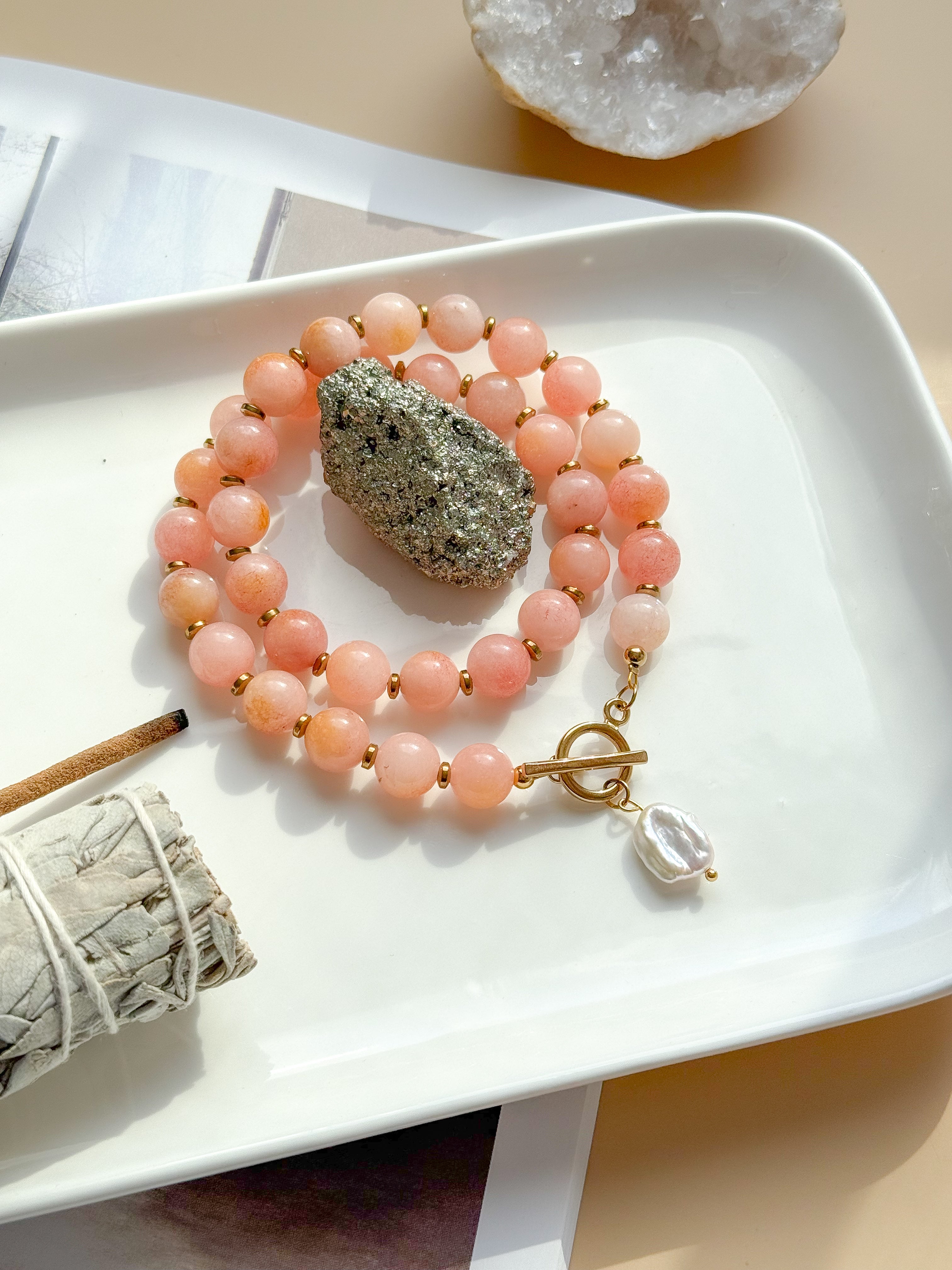 Collier DAHLIA Opale - Amour de soi, libération des émotions, créativité