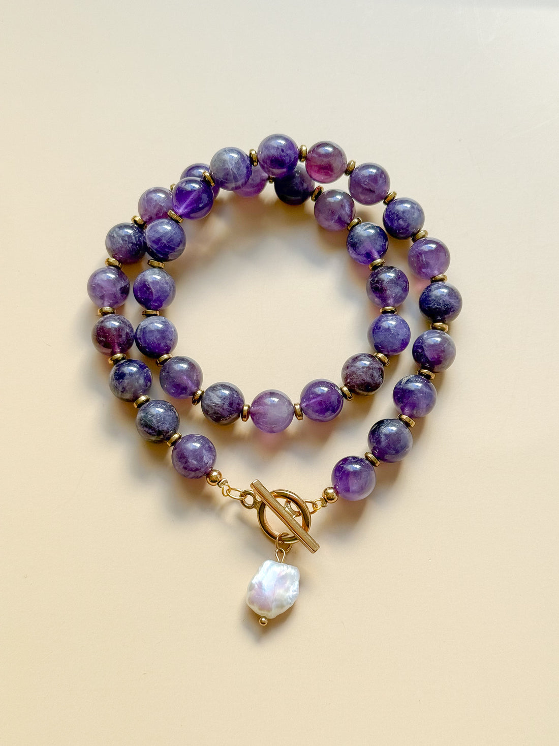 Collier DAHLIA Améthyste - Protection, apaisement émotionnel, clarté mentale