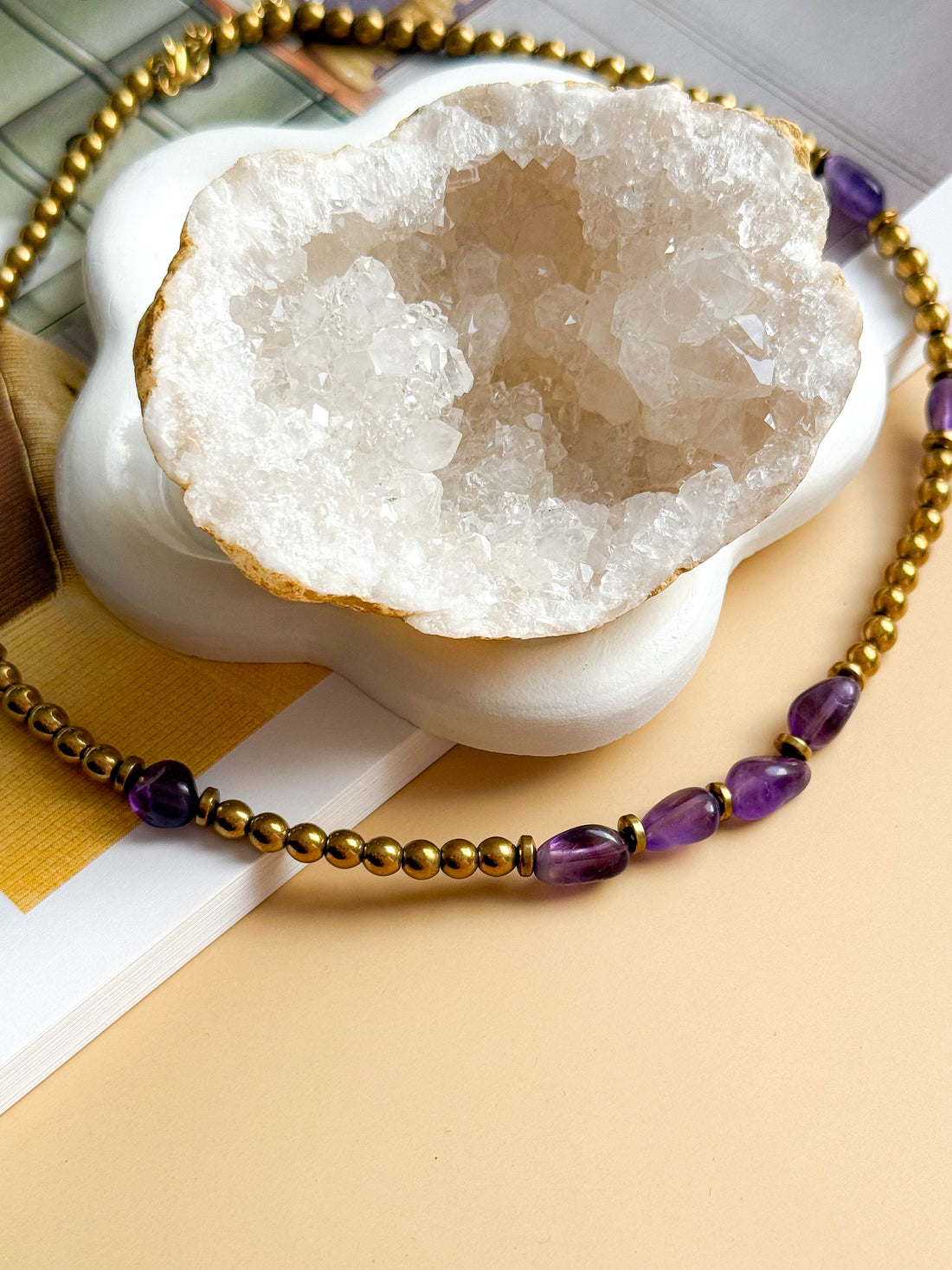 Collier AZALÉE Améthyste - Protection, apaisement émotionnel, lâcher-prise