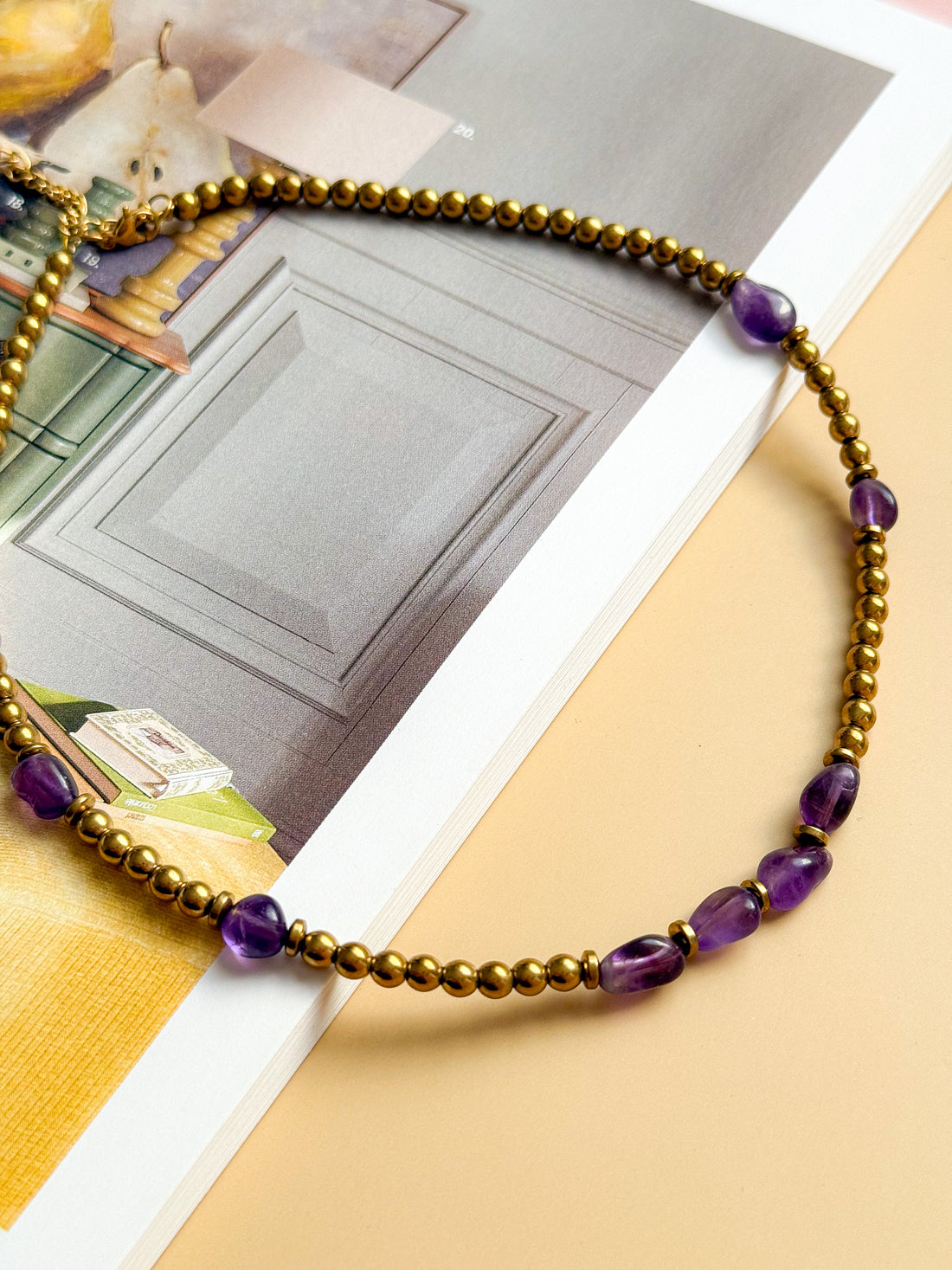 Collier AZALÉE Améthyste - Protection, apaisement émotionnel, lâcher-prise