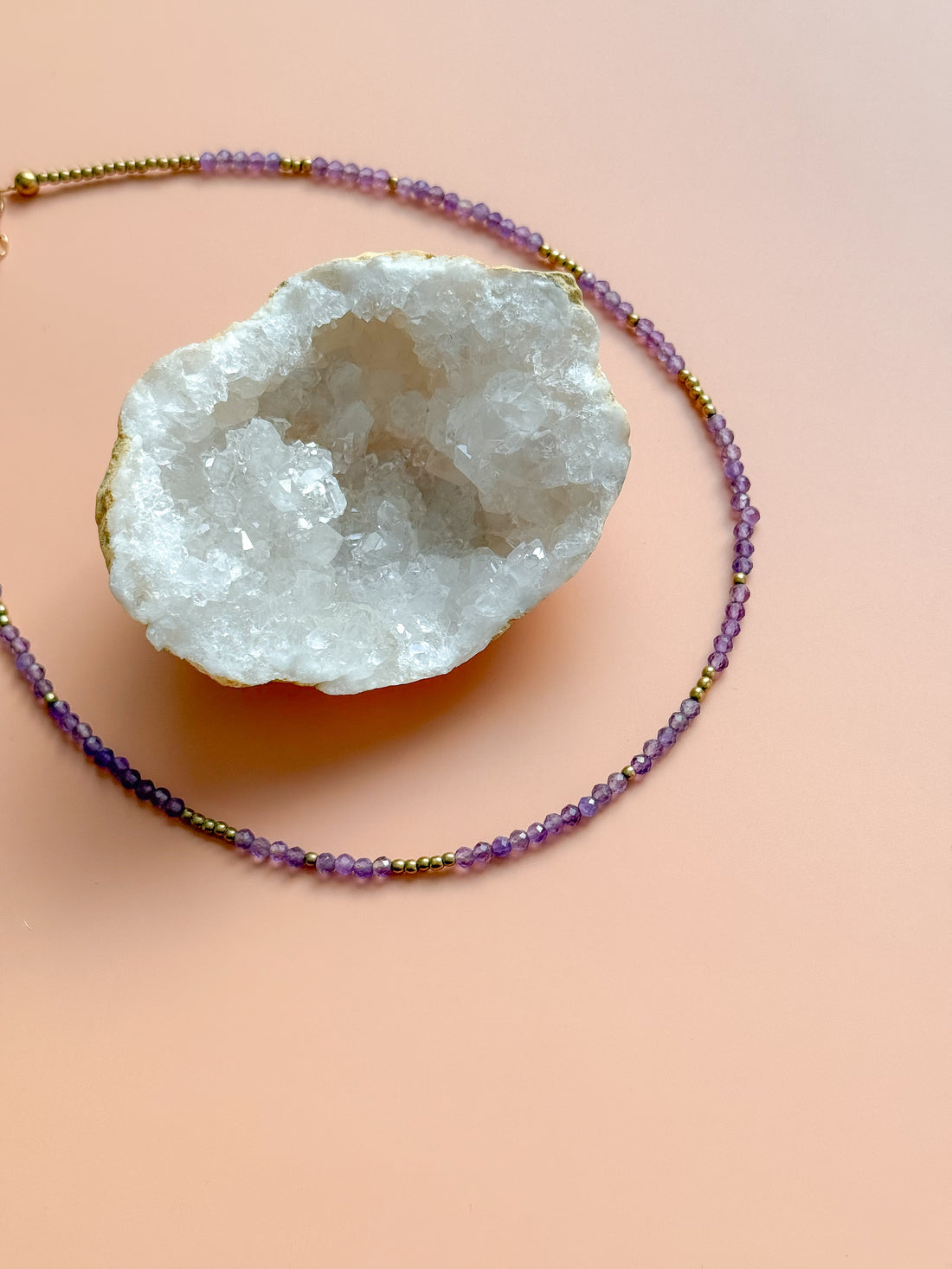 Collier IRIS Améthyste - Lâcher-prise, protection, apaisement du stress