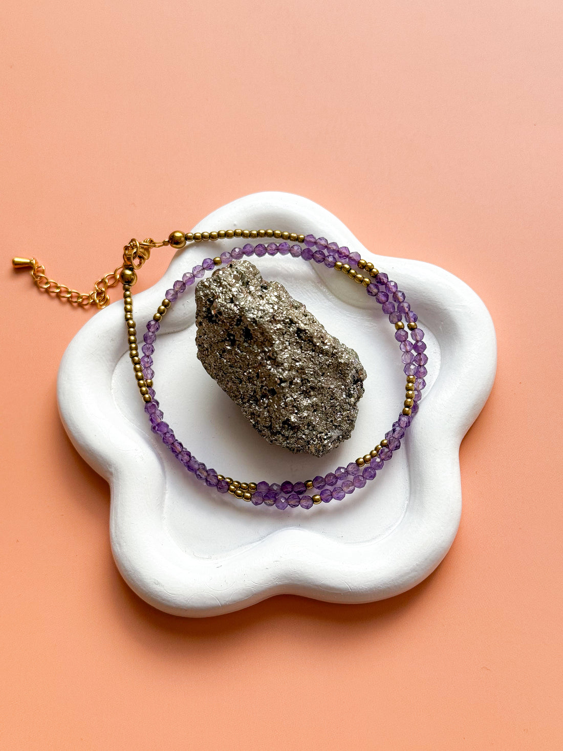 Collier IRIS Améthyste - Lâcher-prise, protection, apaisement du stress