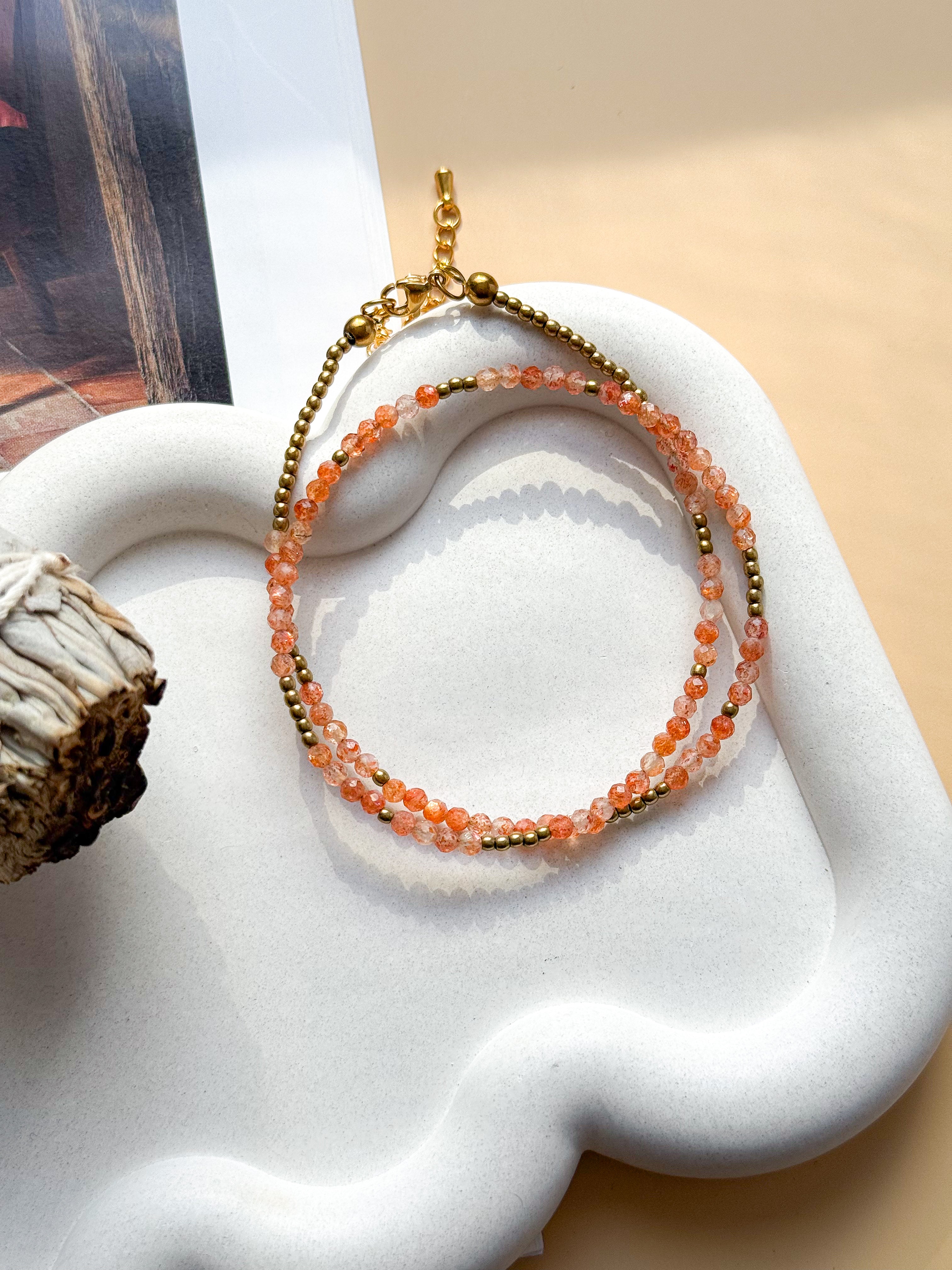 Collier IRIS Pierre de Soleil - Enthousiasme, assurance, confiance en soi