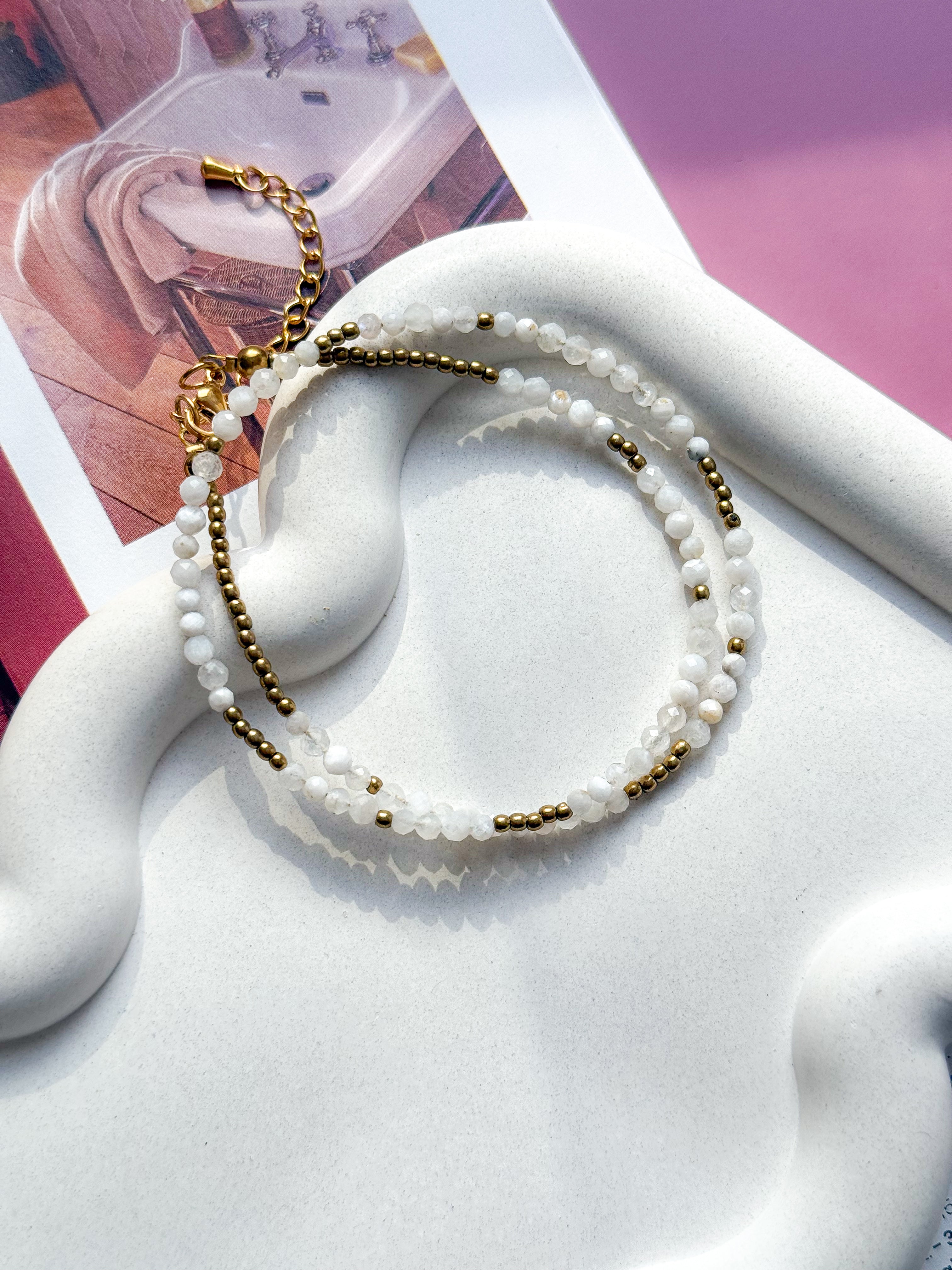 Collier IRIS Pierre de Lune - Équilibre intérieur, Intuition, féminité