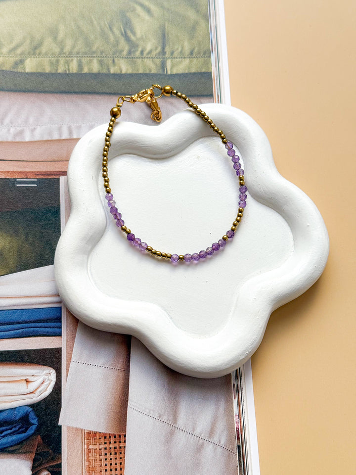 Bracelet IRIS Améthyste - Lâcher-prise, protection, apaisement du stress