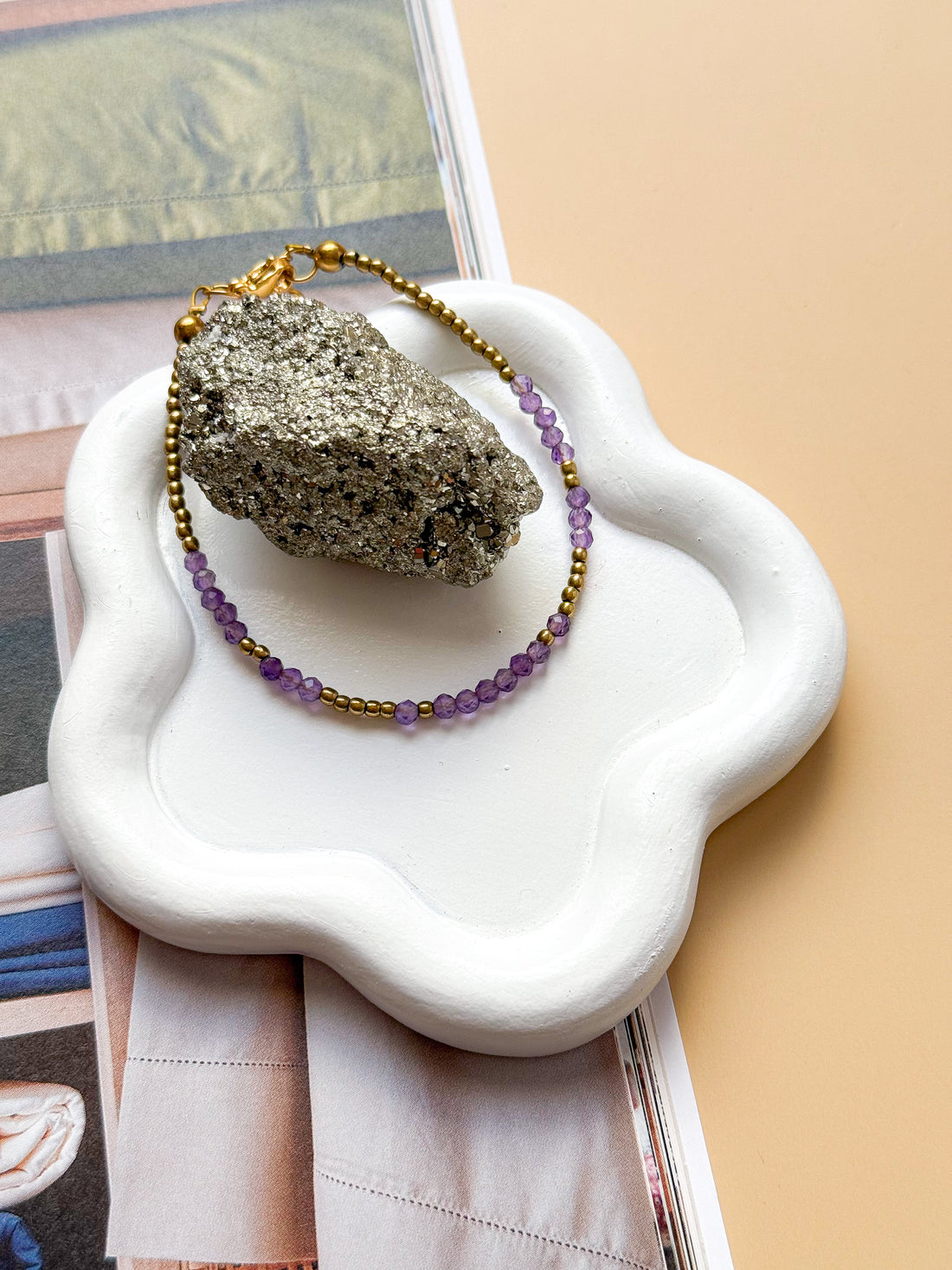 Bracelet IRIS Améthyste - Lâcher-prise, protection, apaisement du stress