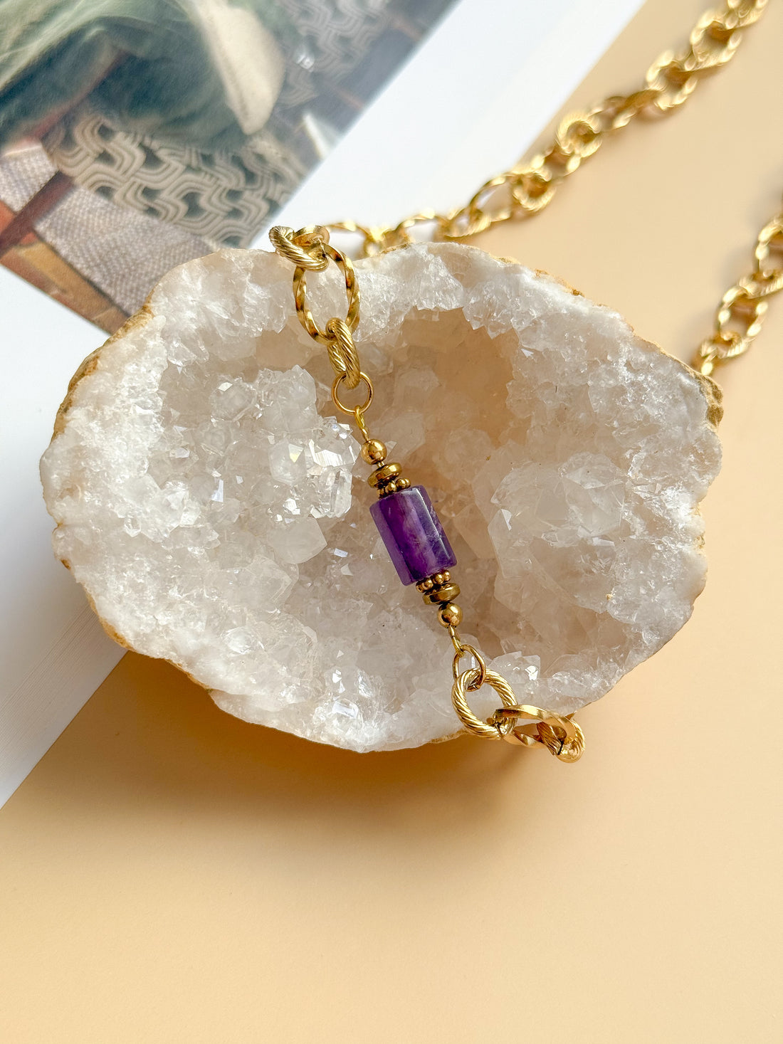 Collier LILAS Améthyste - Lâcher-prise, clarté intérieure, protection