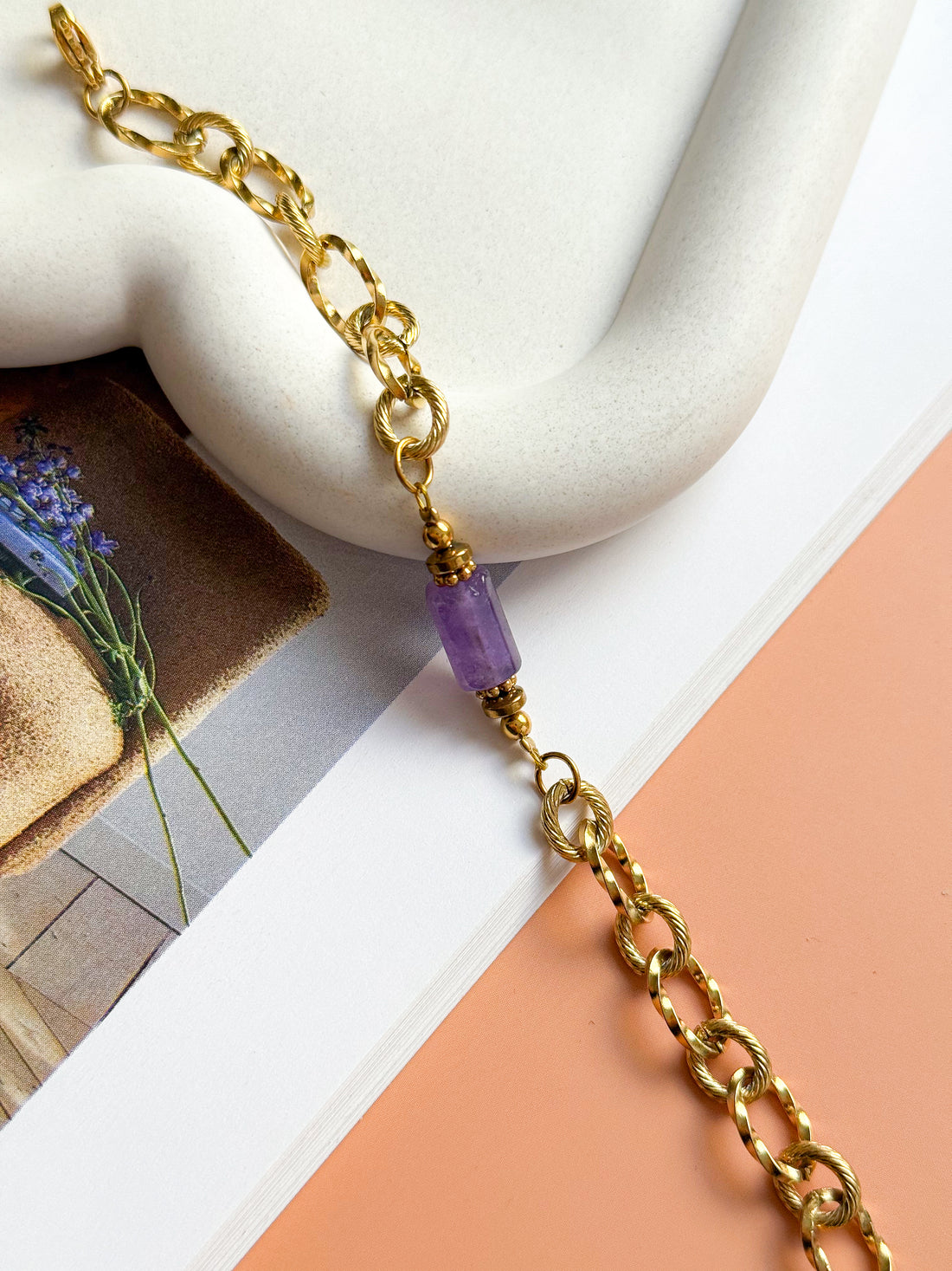 Bracelet LILAS Améthyste - Lâcher-prise, clarté intérieure, protection