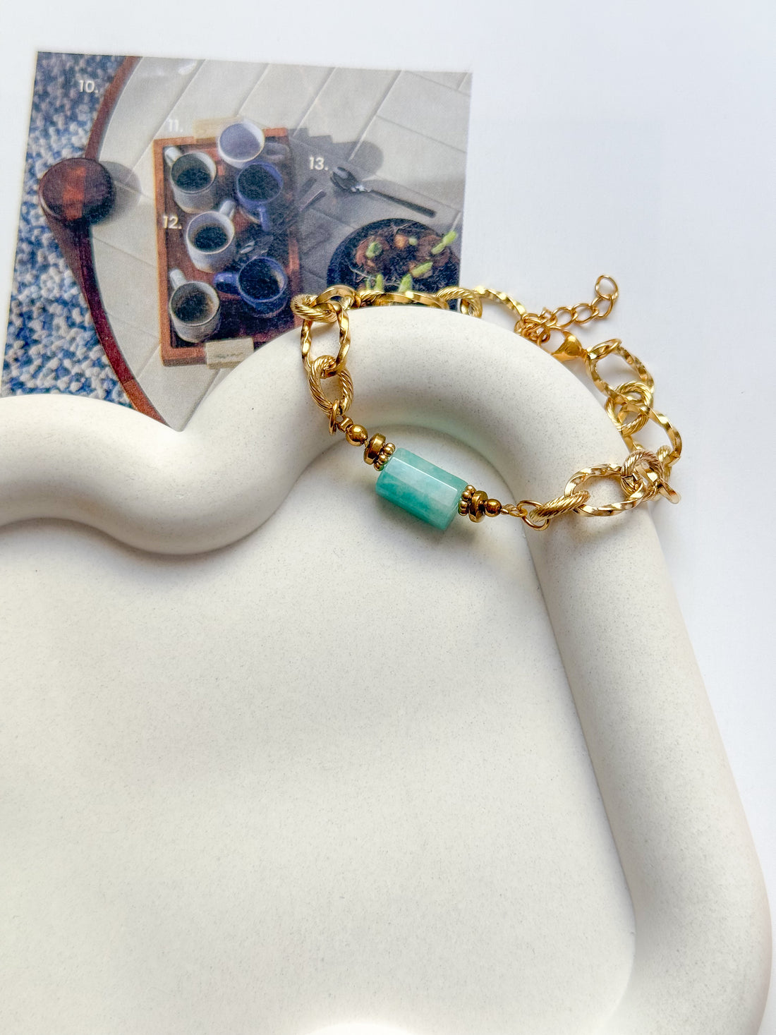 Bracelet LILAS Amazonite - Équilibre émotionnel, stabilité, communication