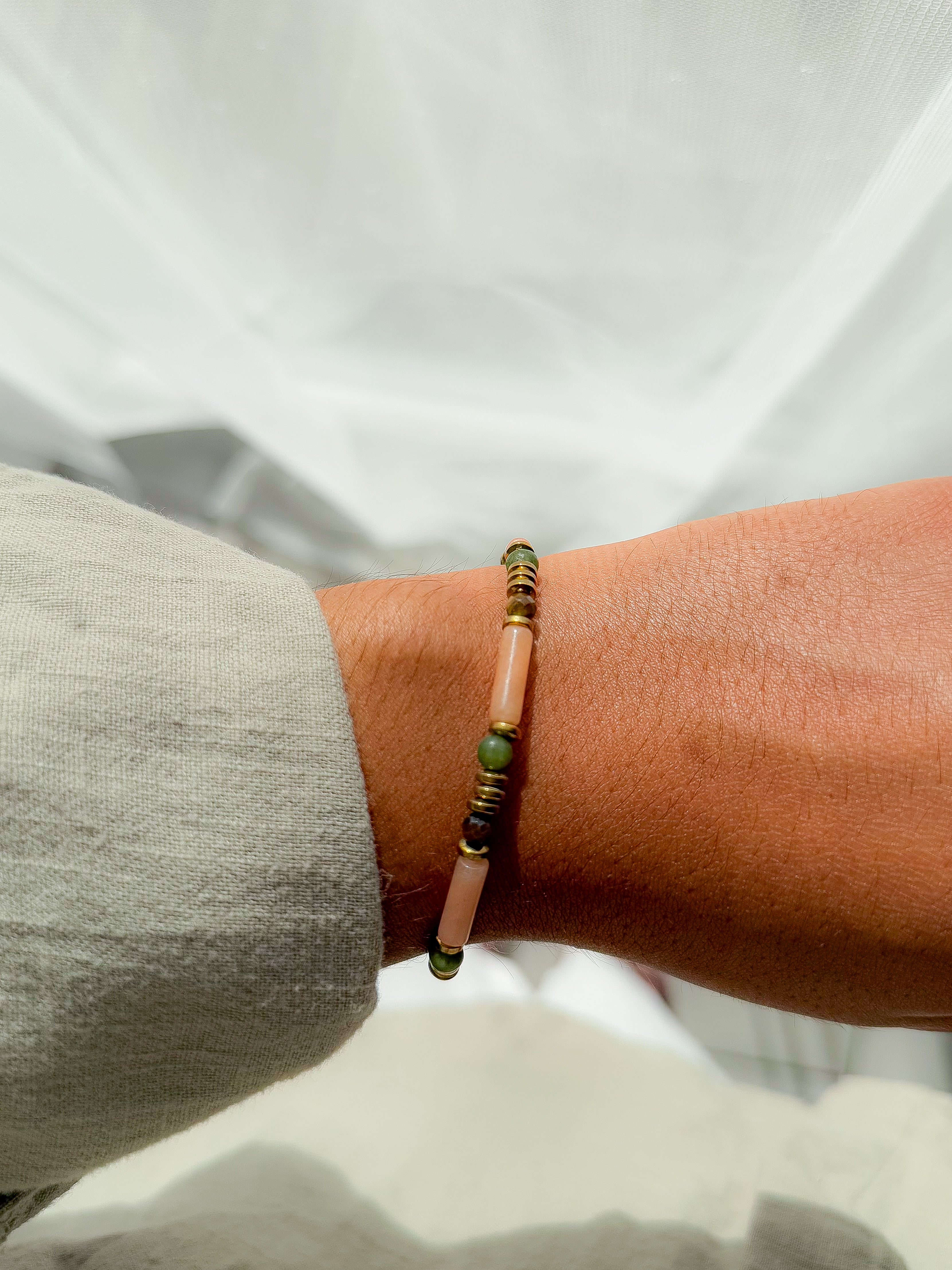 Bracelet BARBARA Quartz rose - Amour de soi, protection énergétique & lâcher-prise