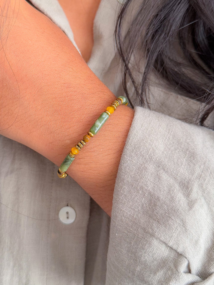 Bracelet BARBARA Aventurine - Chance, protection & optimisme