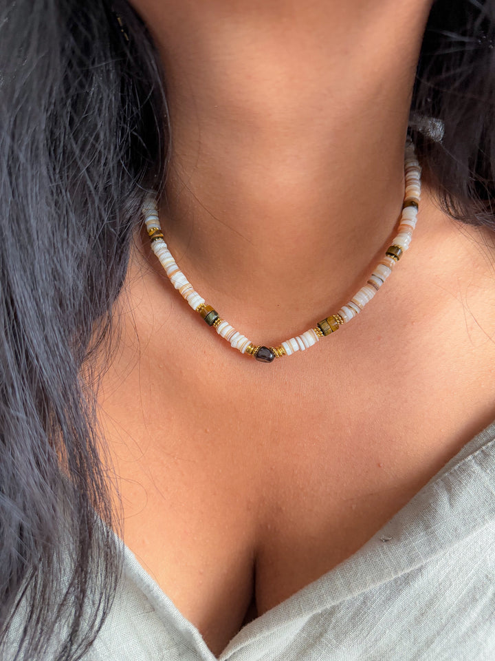 Collier LEELOO Oeil de Tigre - Protection, confiance en soi & stabilité émotionnelle