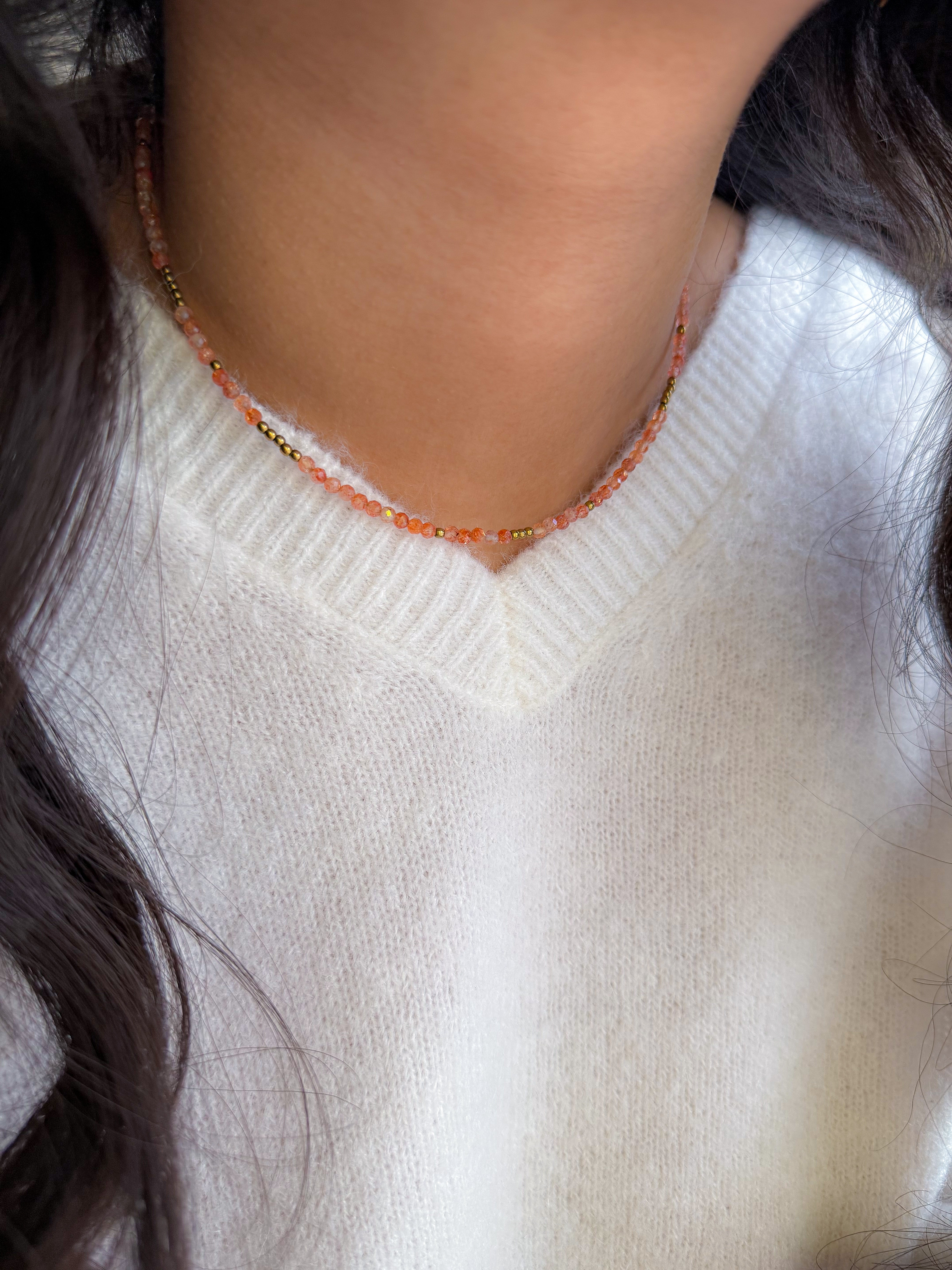 Collier IRIS Pierre de Soleil - Enthousiasme, assurance, confiance en soi