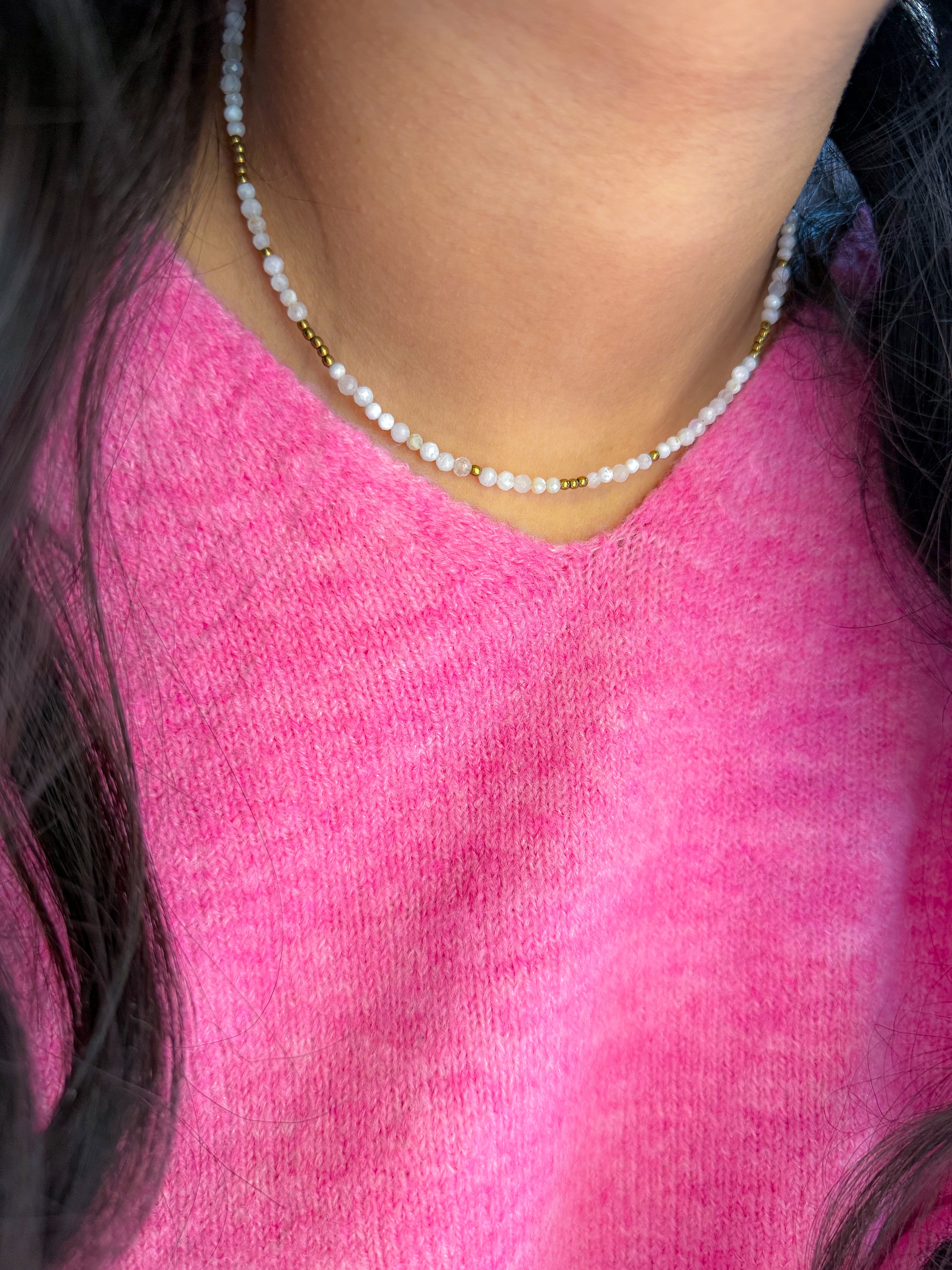 Collier IRIS Pierre de Lune - Équilibre intérieur, Intuition, féminité