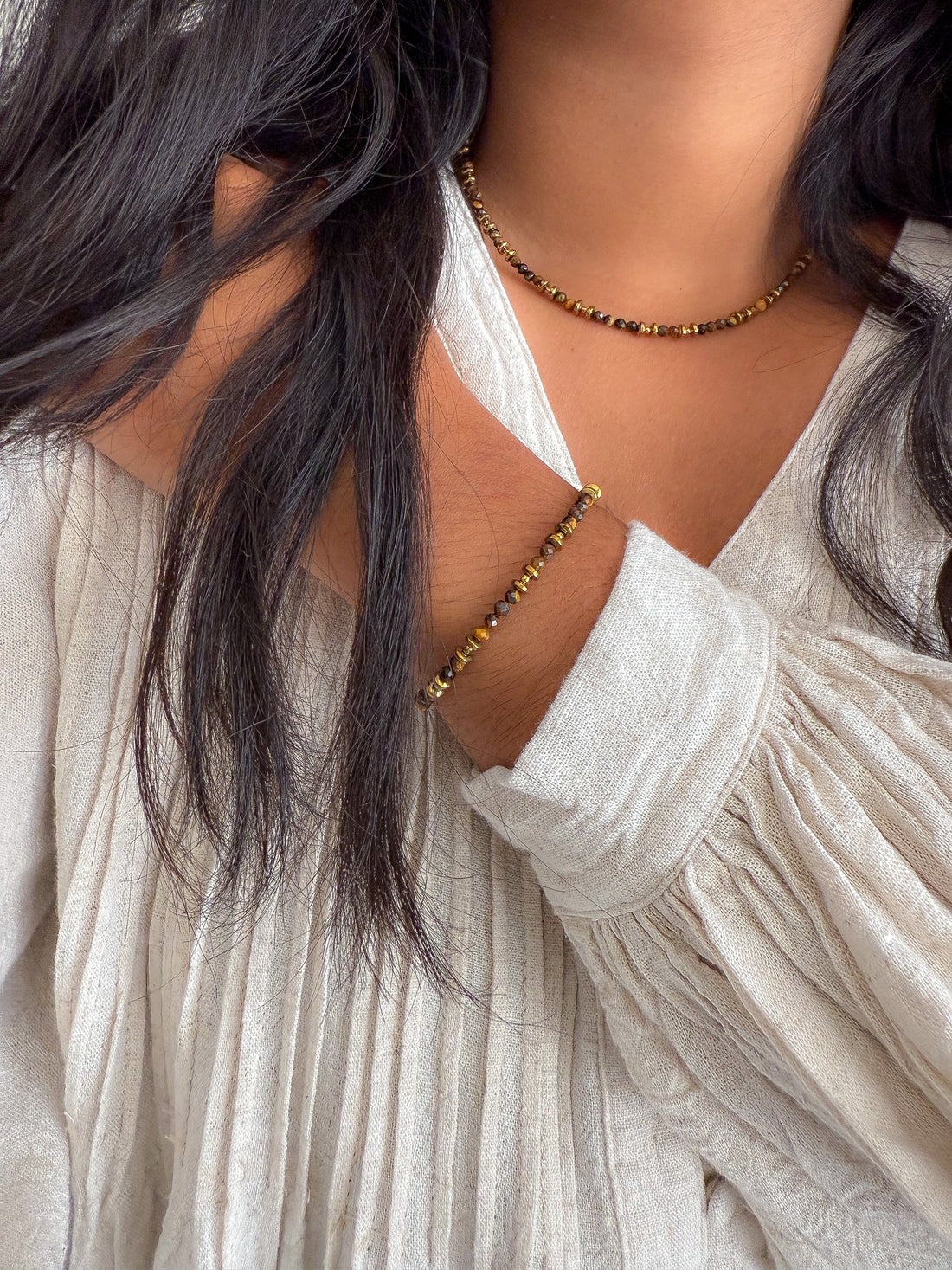 Bracelet PIERRETTE Oeil de Tigre - Protection, force intérieure, confiance en soi