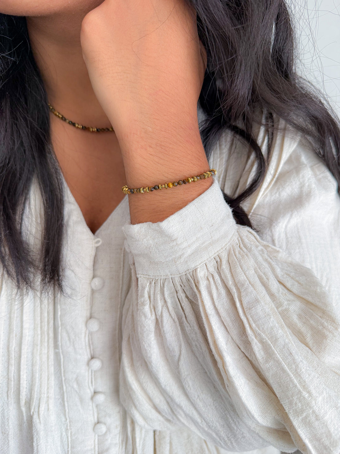 Bracelet PIERRETTE Oeil de Tigre - Protection, force intérieure, confiance en soi