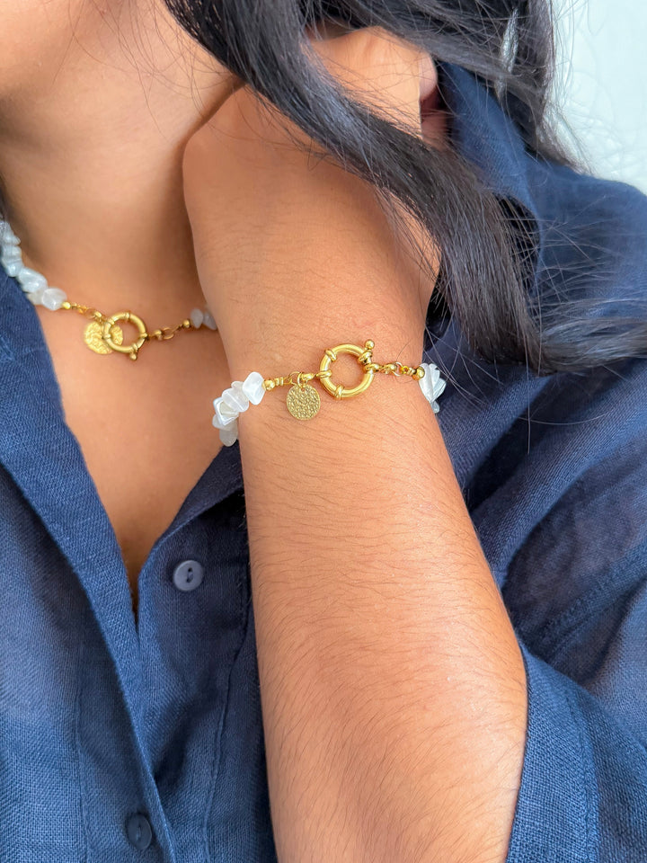 Bracelet NADÈGE Pierre de Lune - Intuition, stabilité émotionnelle, féminin sacré