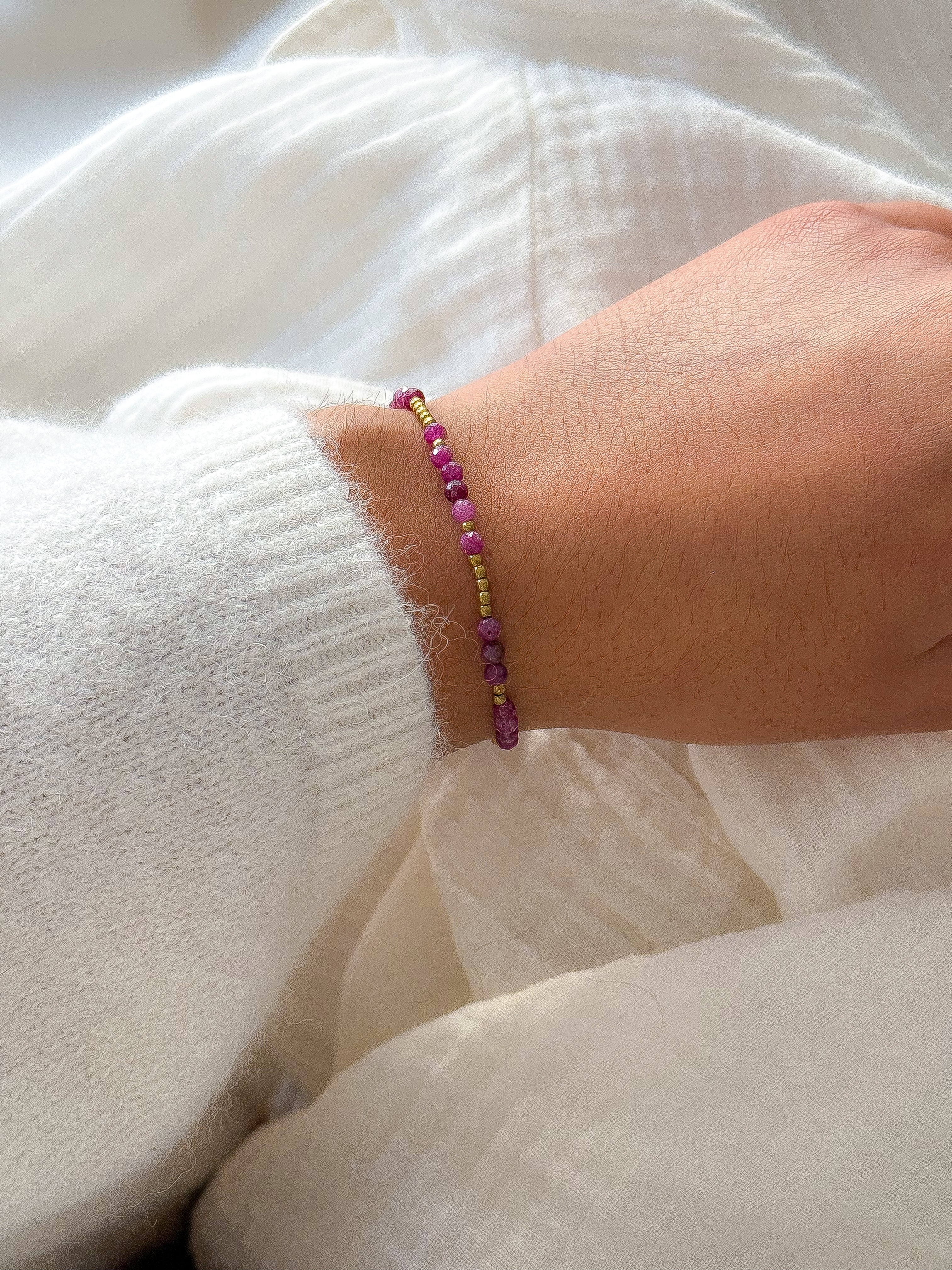 Bracelet IRIS Rubis - Feu intérieur, passion, affirmation de soi, courage