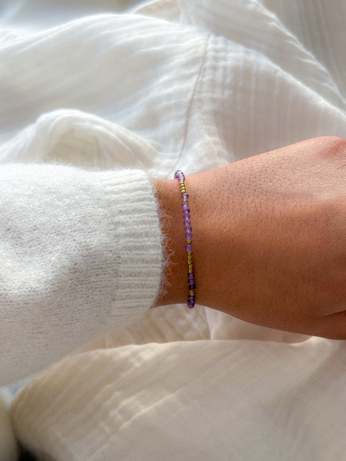 Bracelet IRIS Améthyste - Lâcher-prise, protection, apaisement du stress