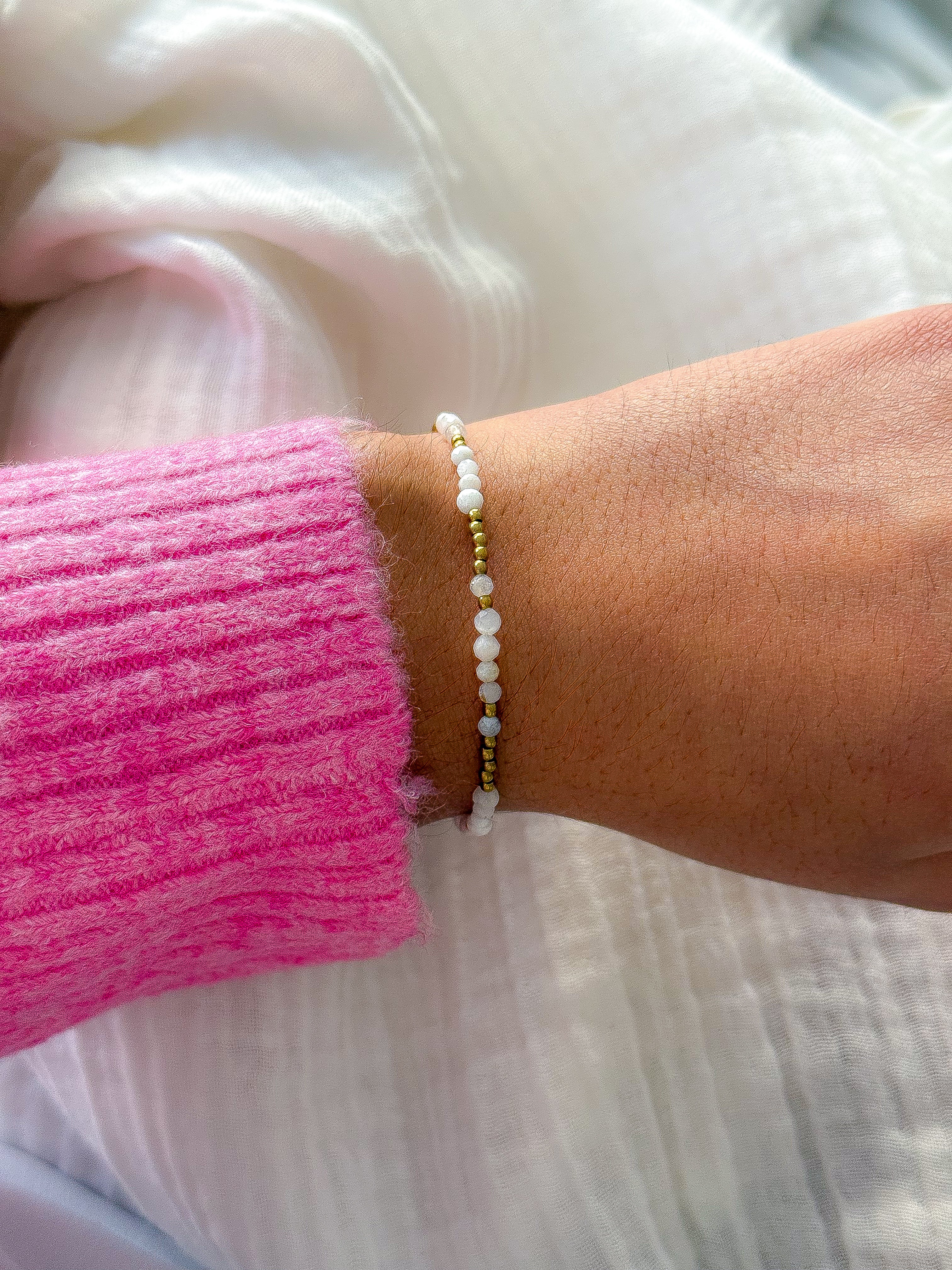 Bracelet IRIS Pierre de Lune - Équilibre intérieur, Intuition, féminité