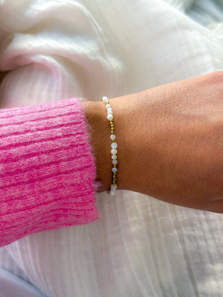 Bracelet IRIS Pierre de Lune - Équilibre intérieur, Intuition, féminité