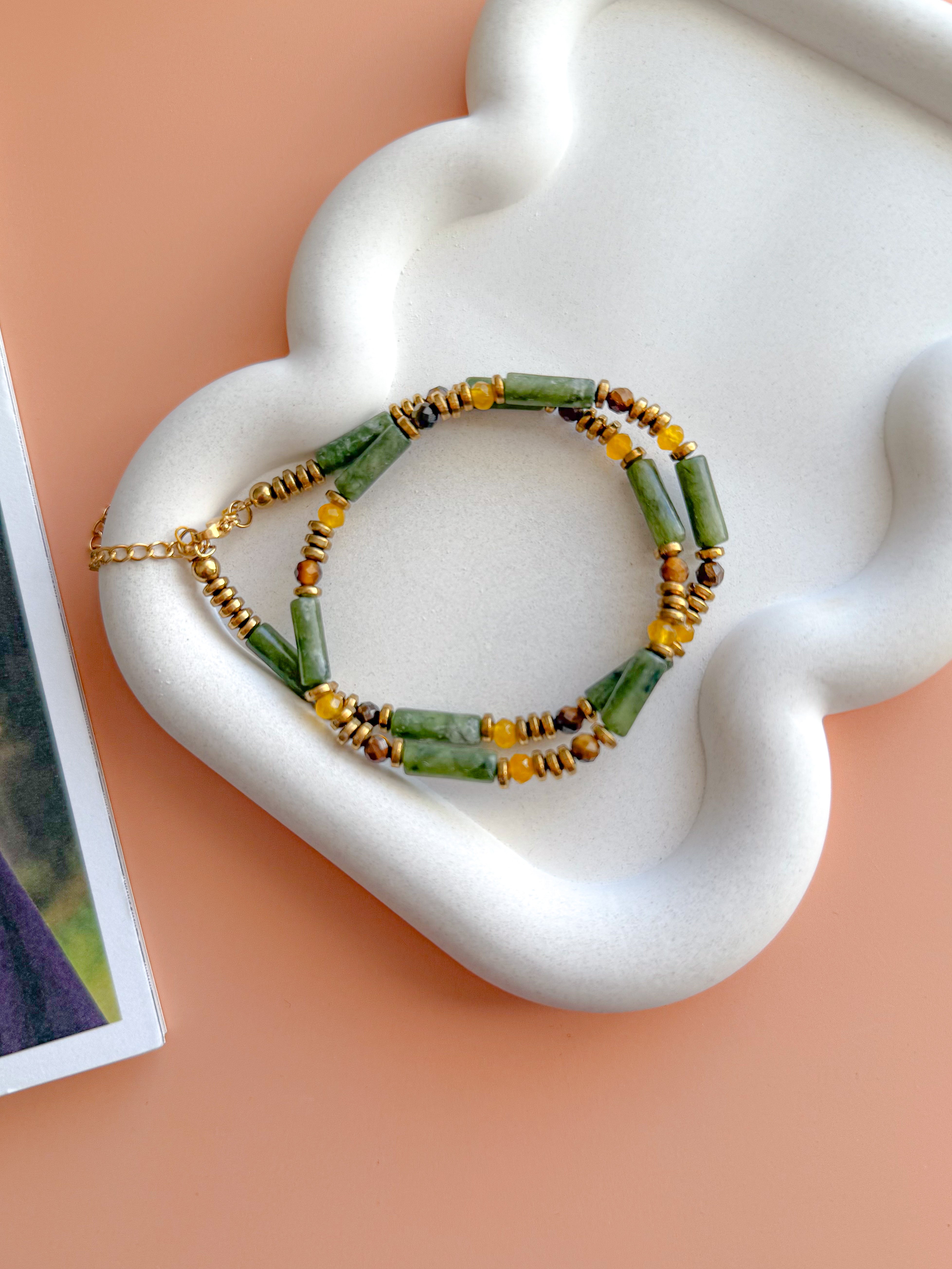 Collier BARBARA Aventurine - Chance, protection & optimisme