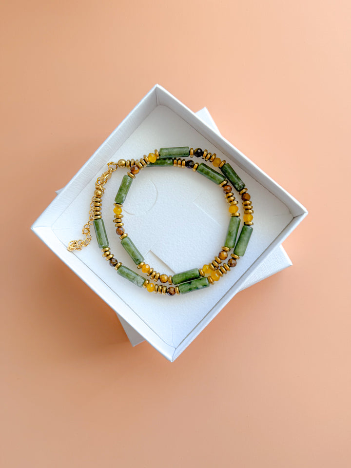 Collier BARBARA Aventurine - Chance, protection & optimisme