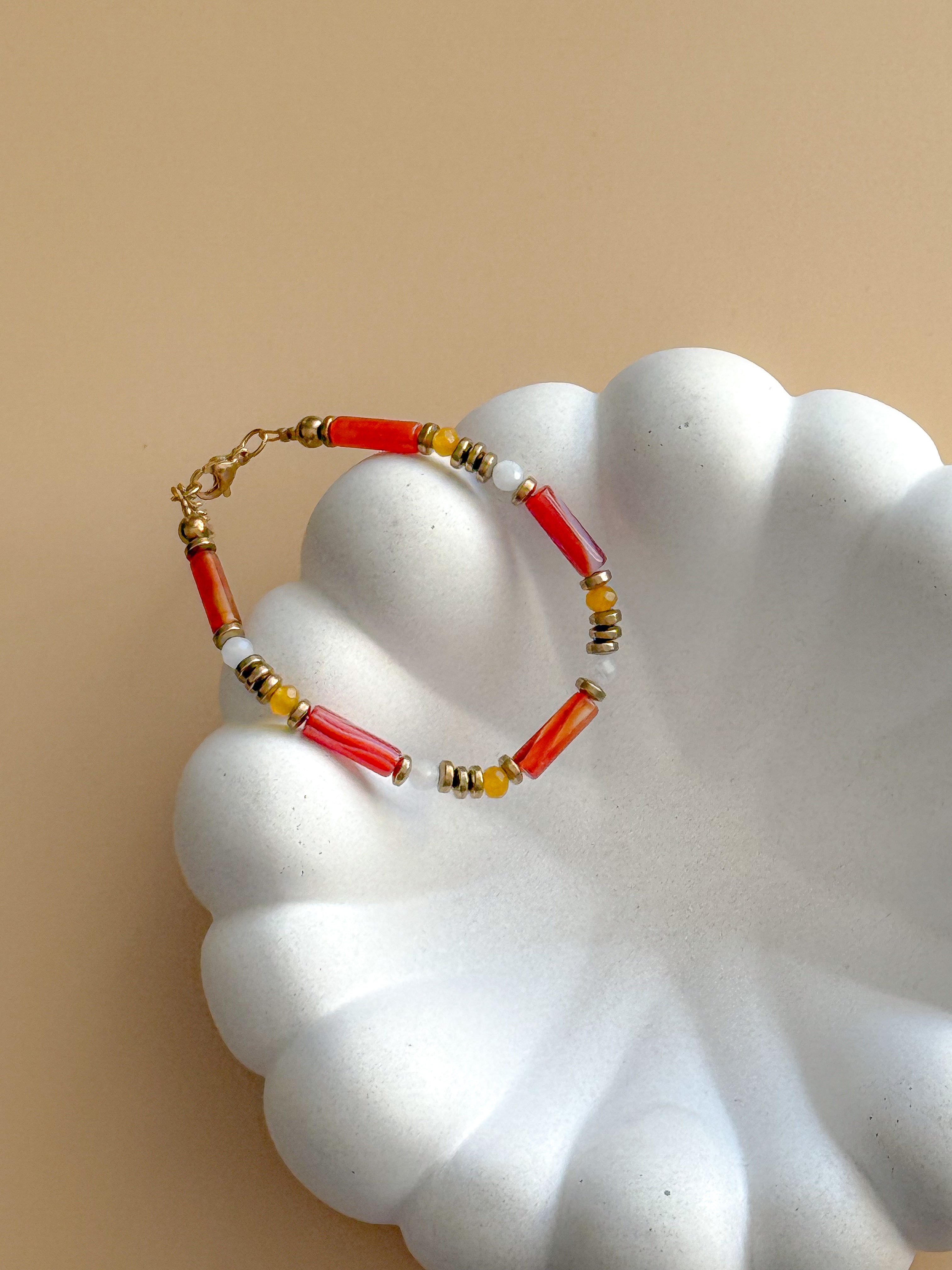 Bracelet BARBARA Agate & Quartz - Confiance en soi et passage à l'action