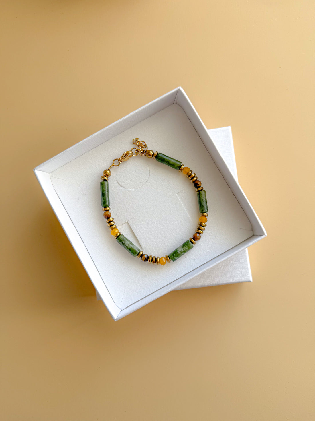 Bracelet BARBARA Aventurine - Chance, protection & optimisme