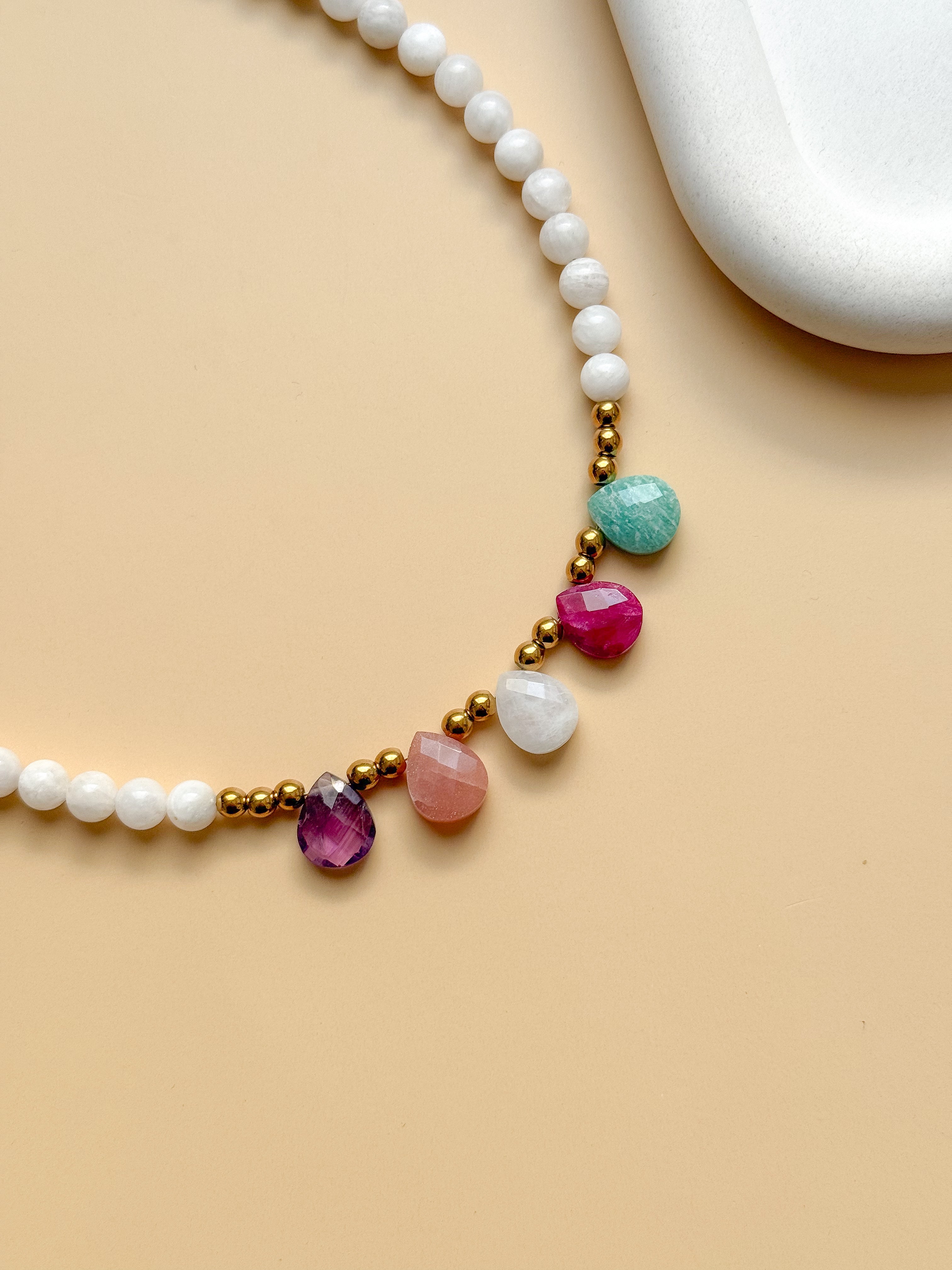 Collier KALANCHOE Pierre de Lune - Connexion à soi, équilibre émotionnel, lâcher-prise