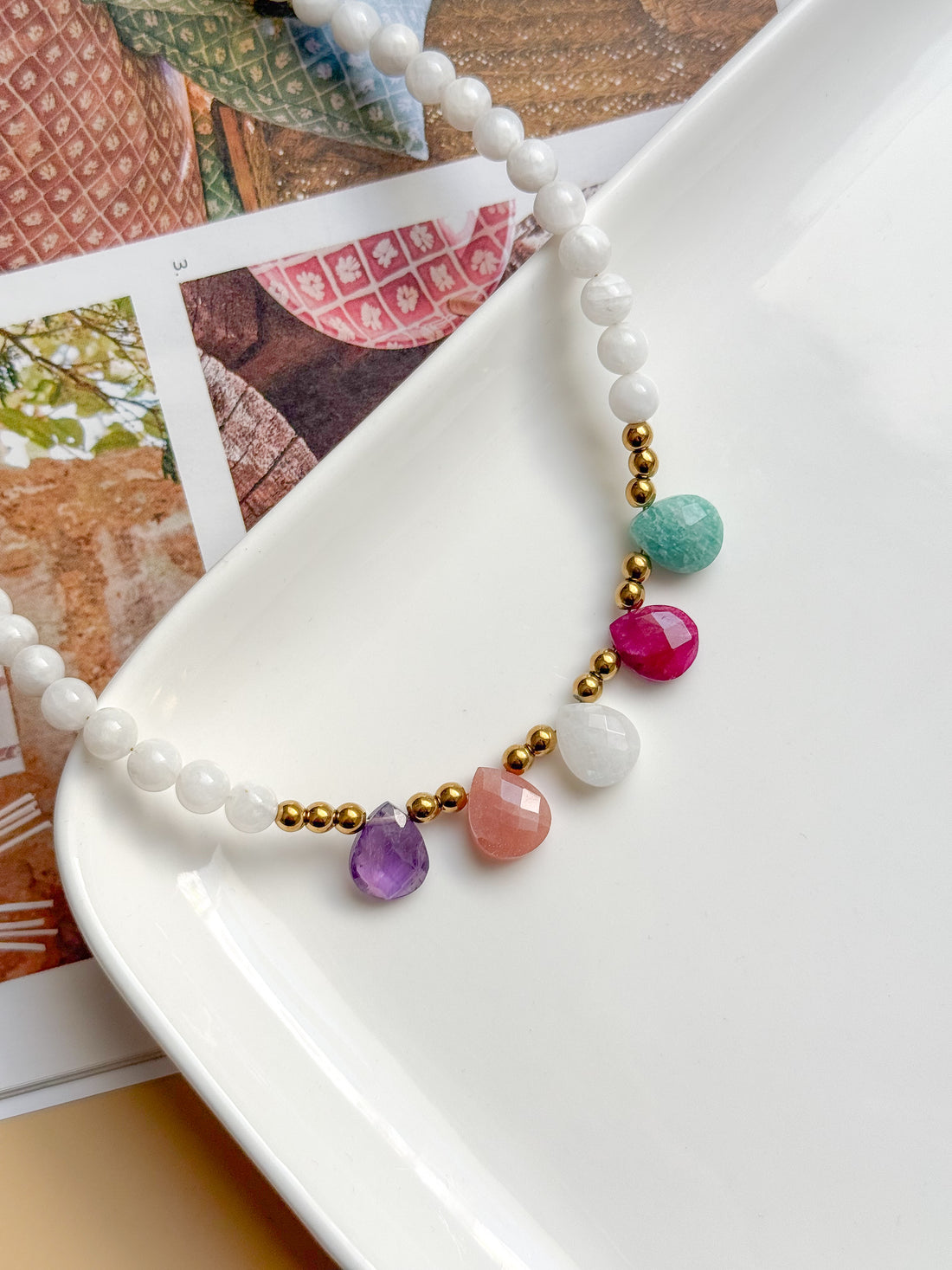 Collier KALANCHOE Pierre de Lune - Connexion à soi, équilibre émotionnel, lâcher-prise