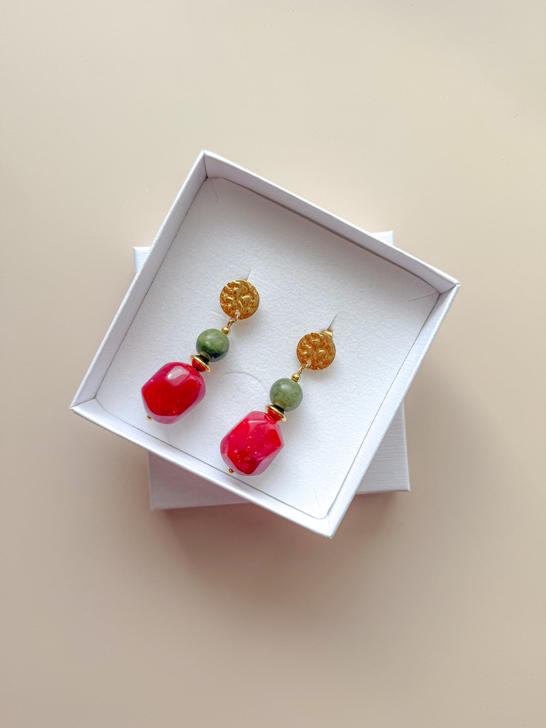 Pendientes PASCALE - Serpentina Verde