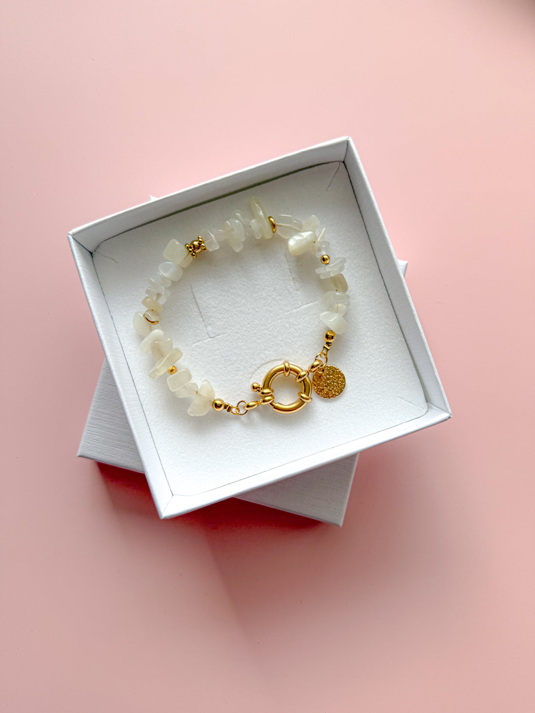 Pulsera NADÈGE - Piedra lunar