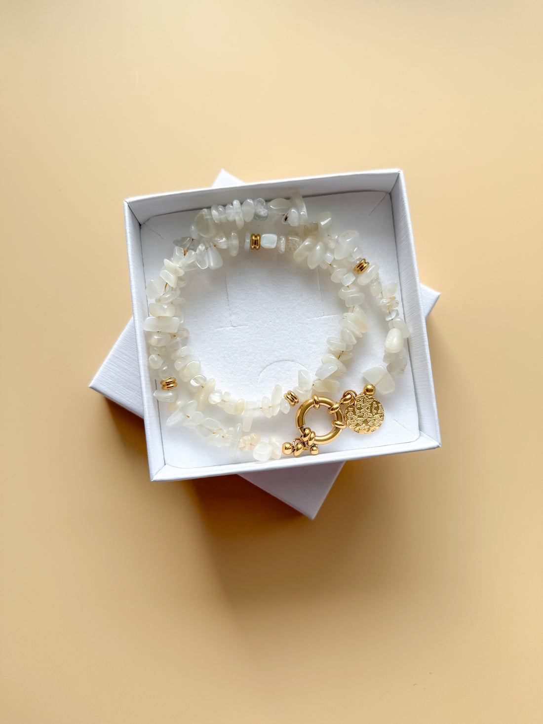 Collier NADÈGE Pierre de Lune - Intuition, stabilité émotionnelle, féminin sacré