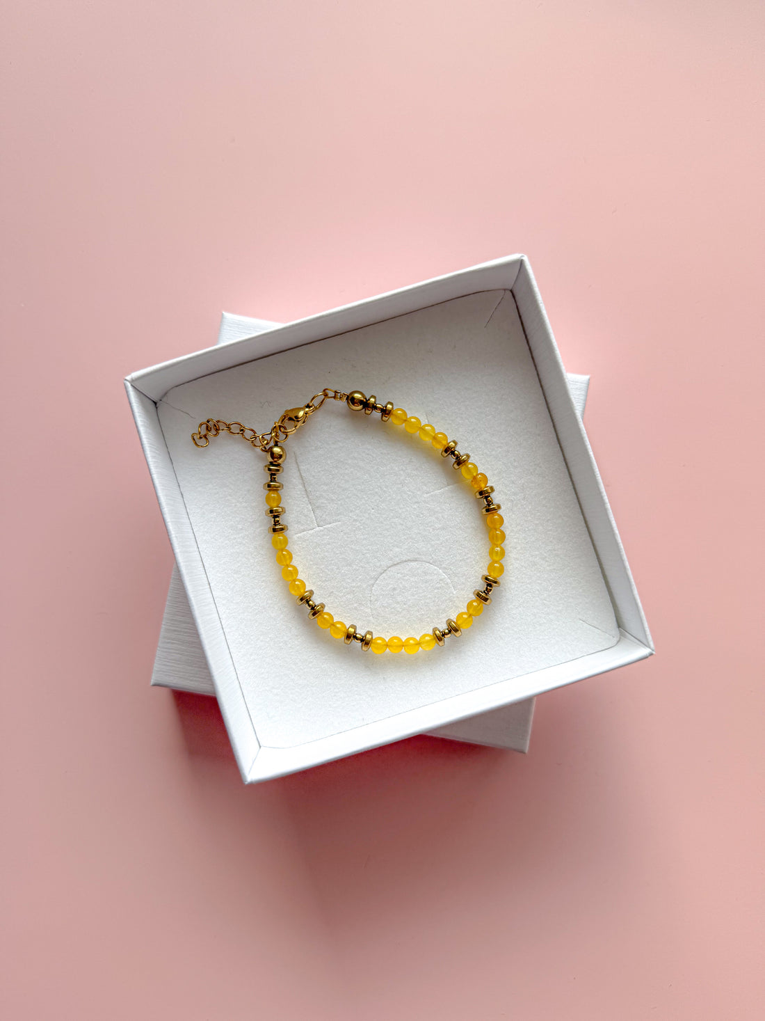 Bracelet PIERRETTE Jade jaune - Abondance, confiance en soi, stabilité émotionnelle