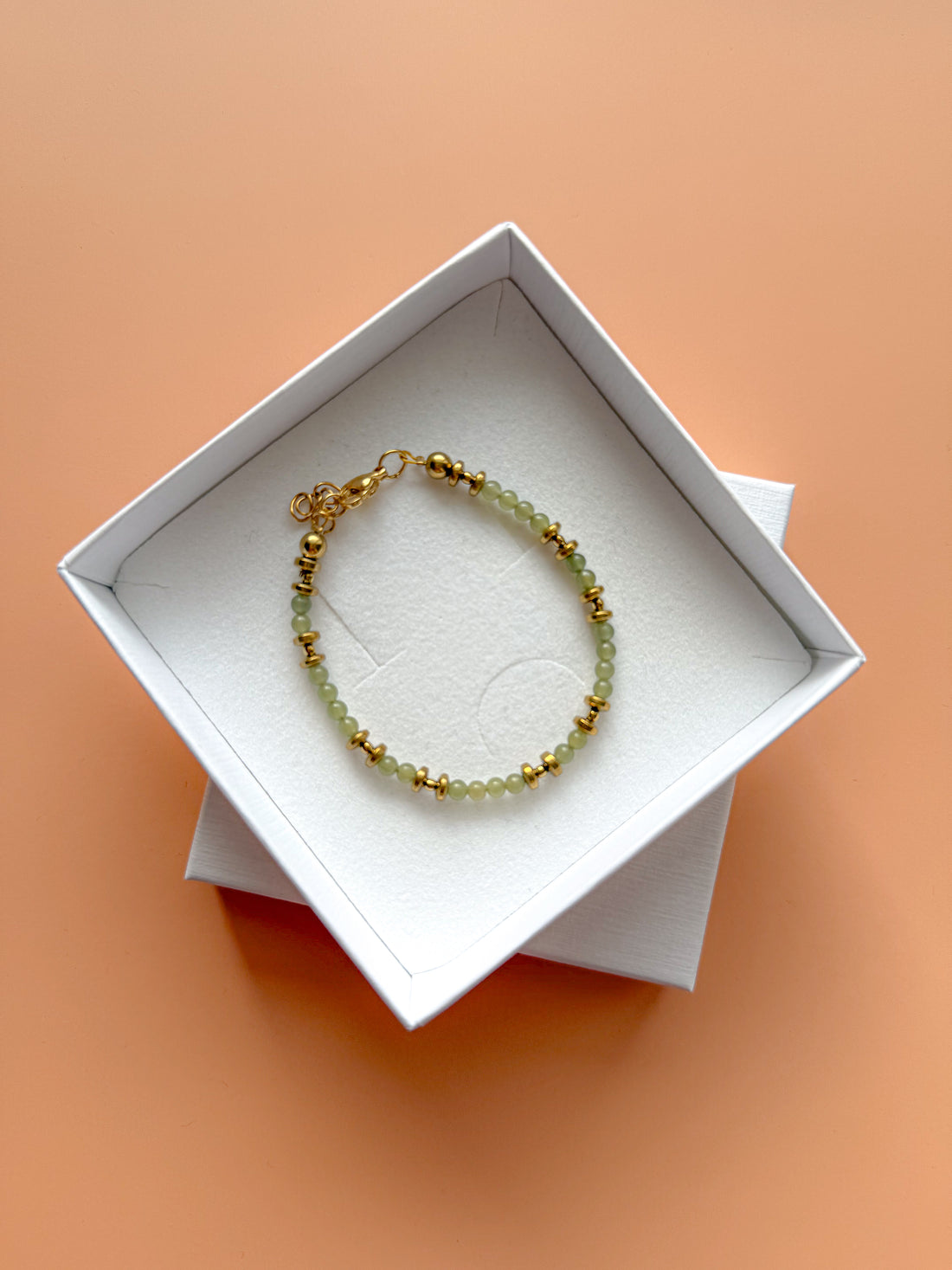 Bracelet PIERRETTE Jade Néphrite - Stabilisation des émotions, sécurité intérieure